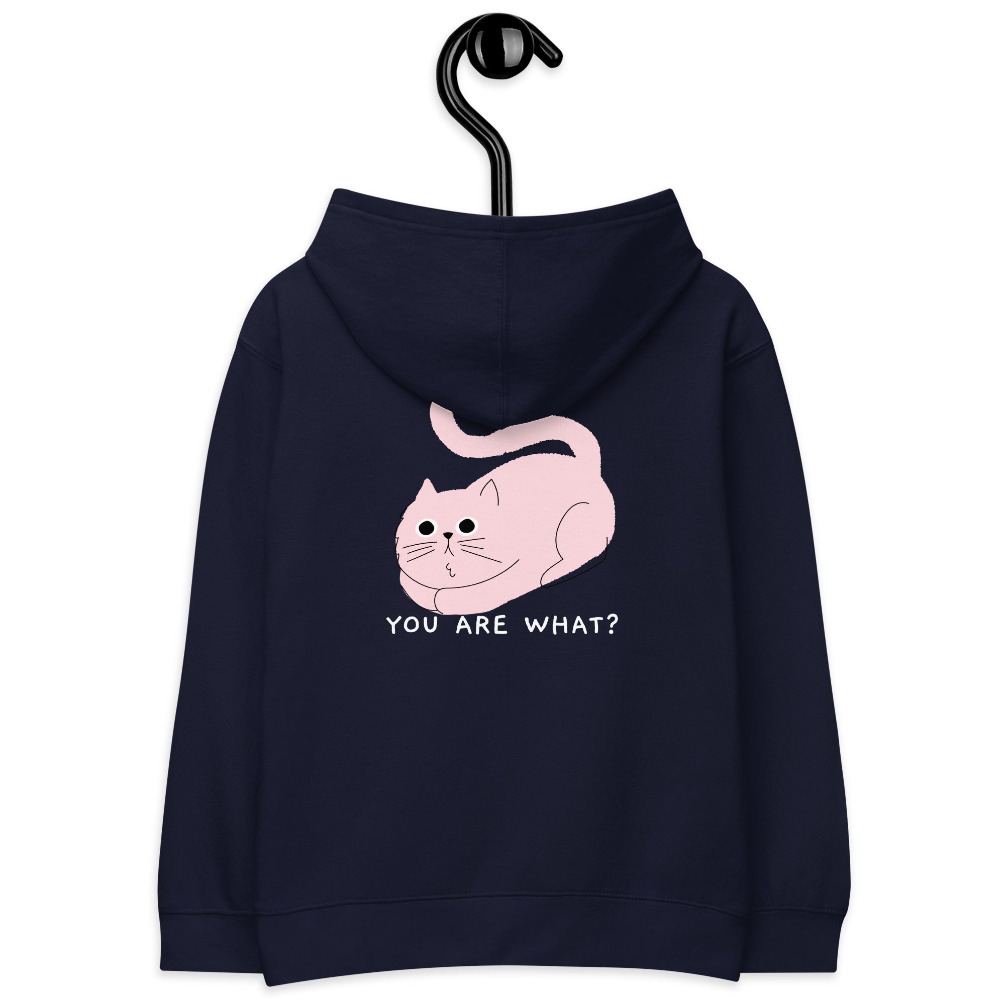 You are what? - Kids fleece hoodie (back print)