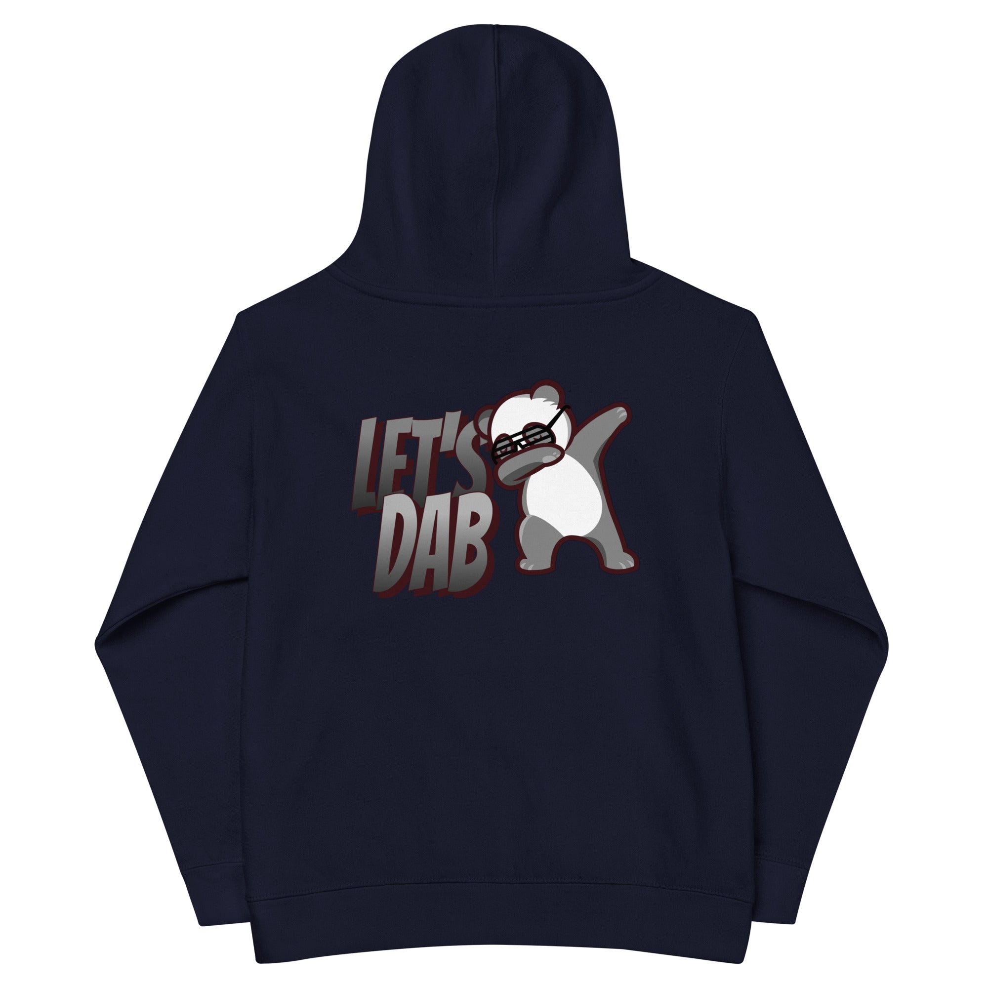Let's dab - Kids fleece hoodie (back print)