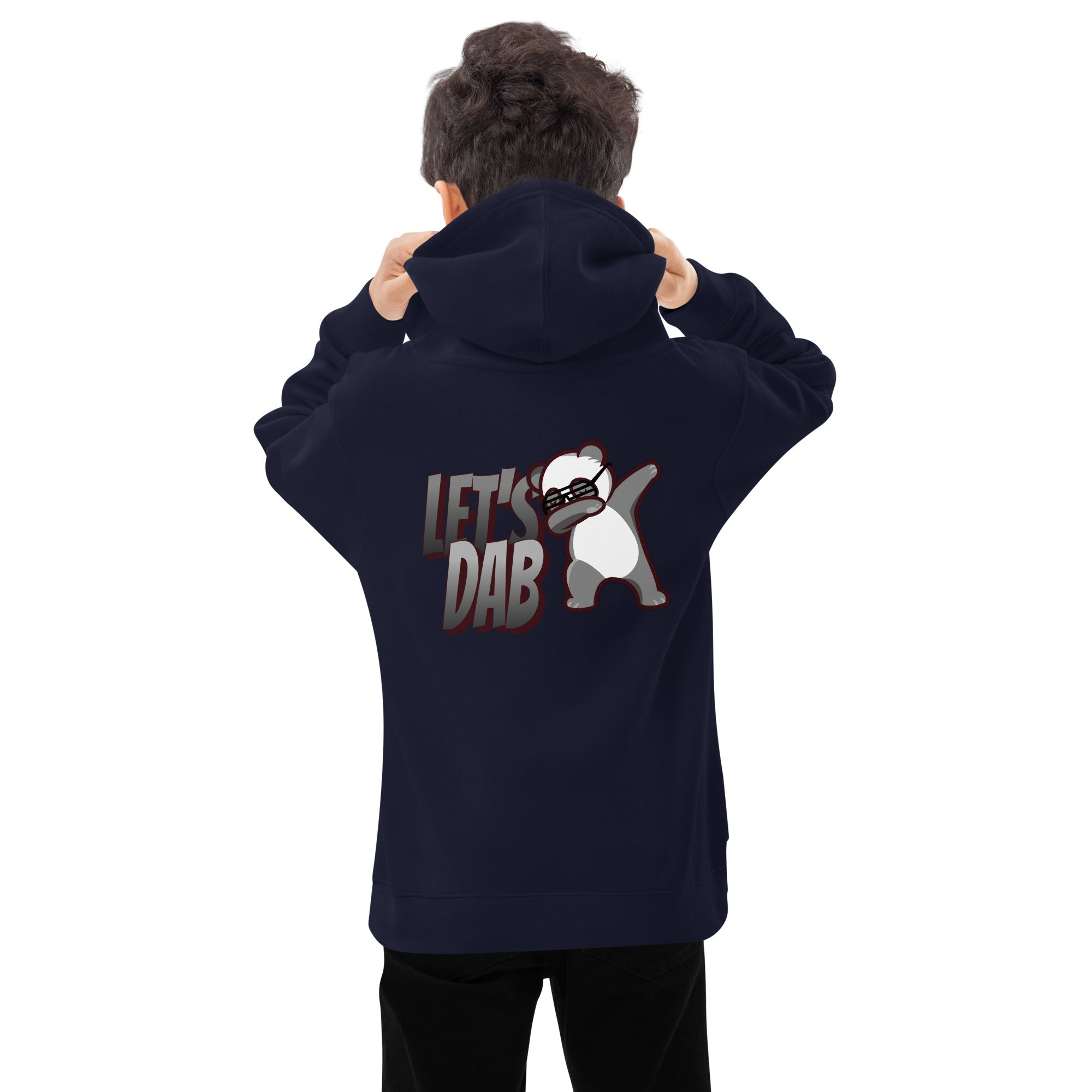 Let's dab - Kids fleece hoodie (back print)