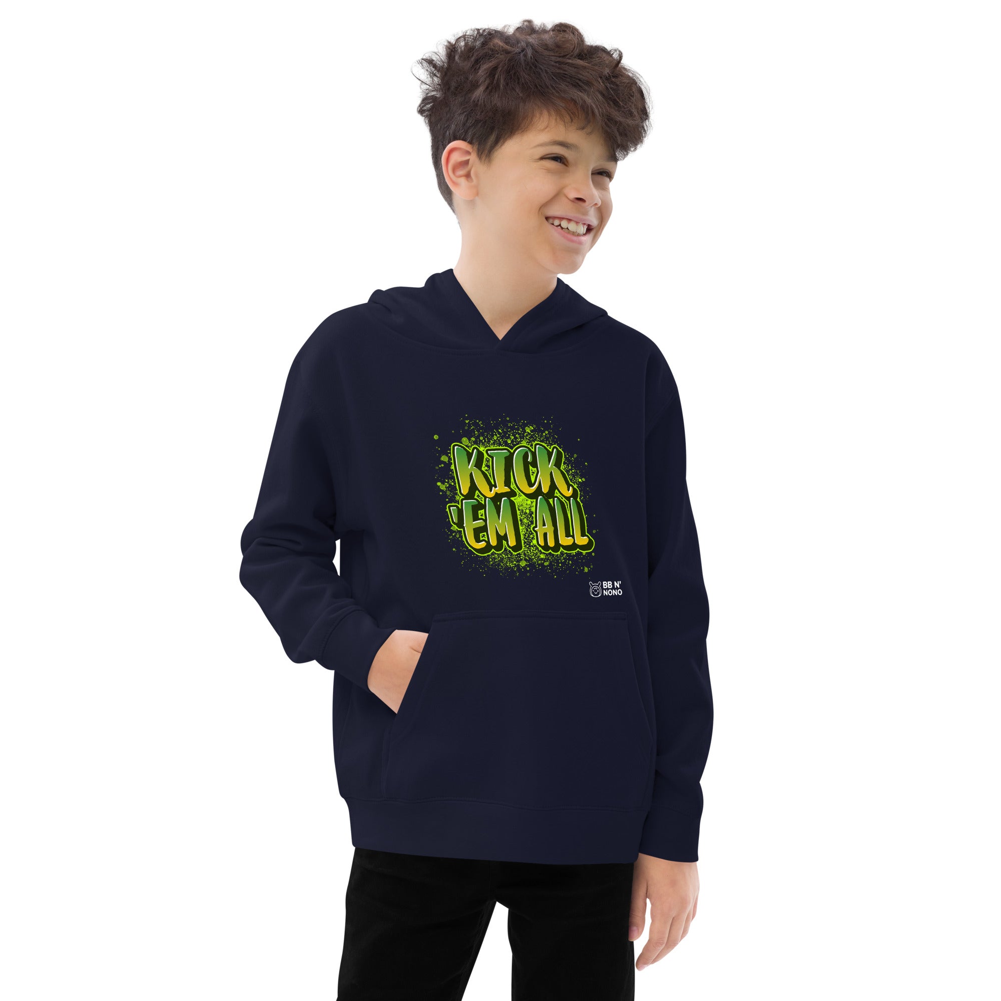 Kick'em all - Kids fleece hoodie