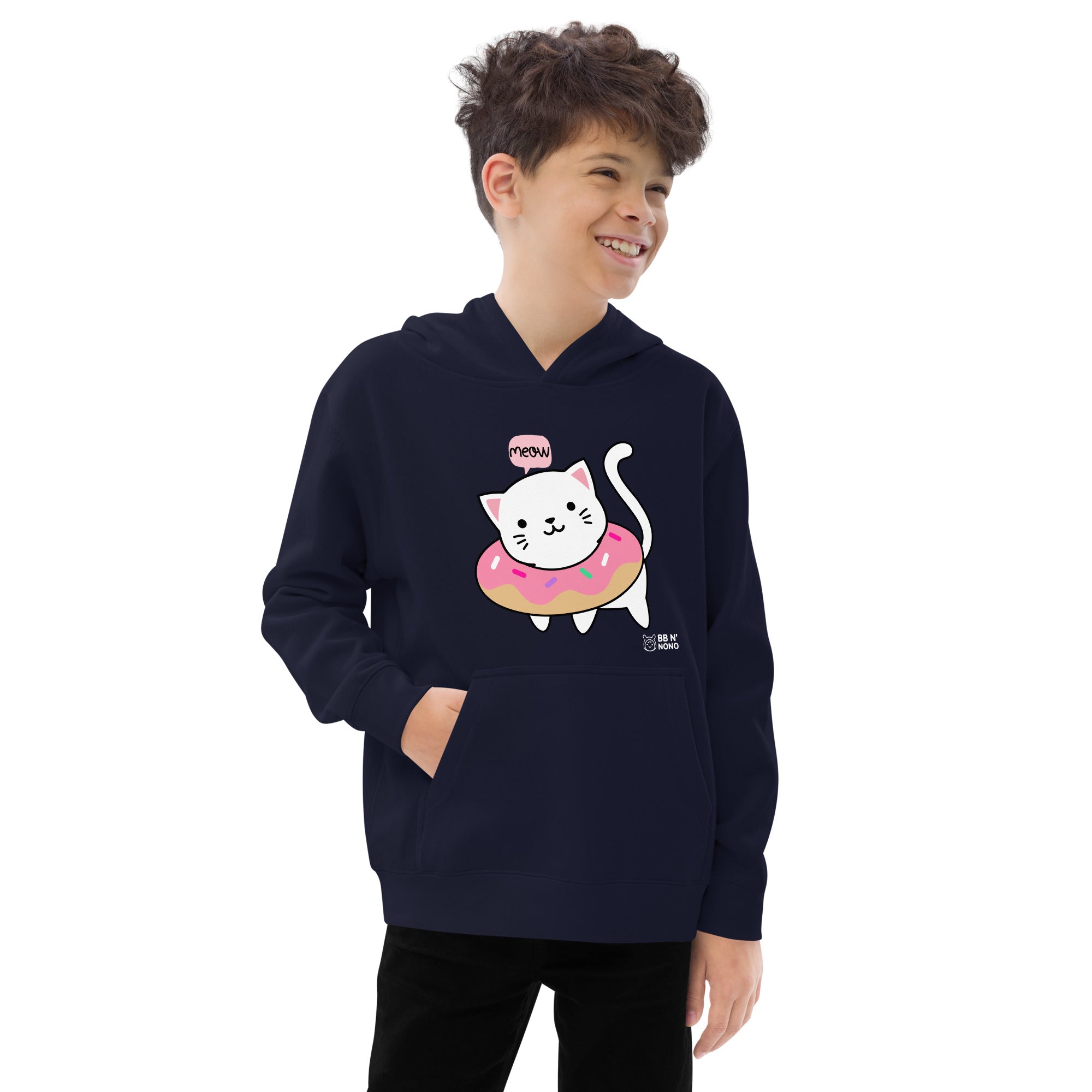 Meow V2 - Kids fleece hoodie