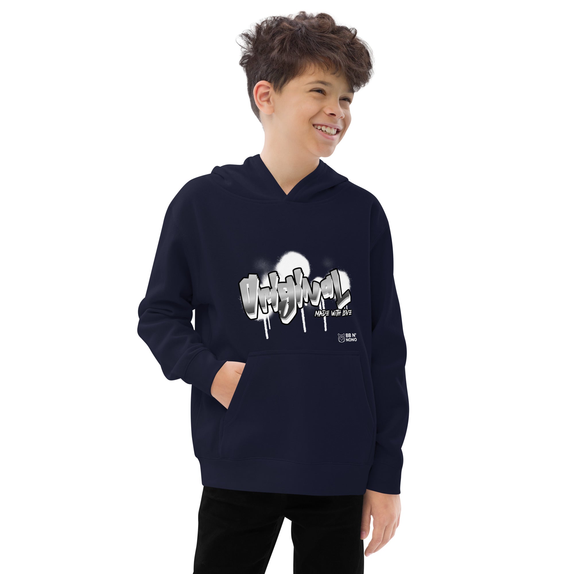 Original made with love - Kids fleece hoodie