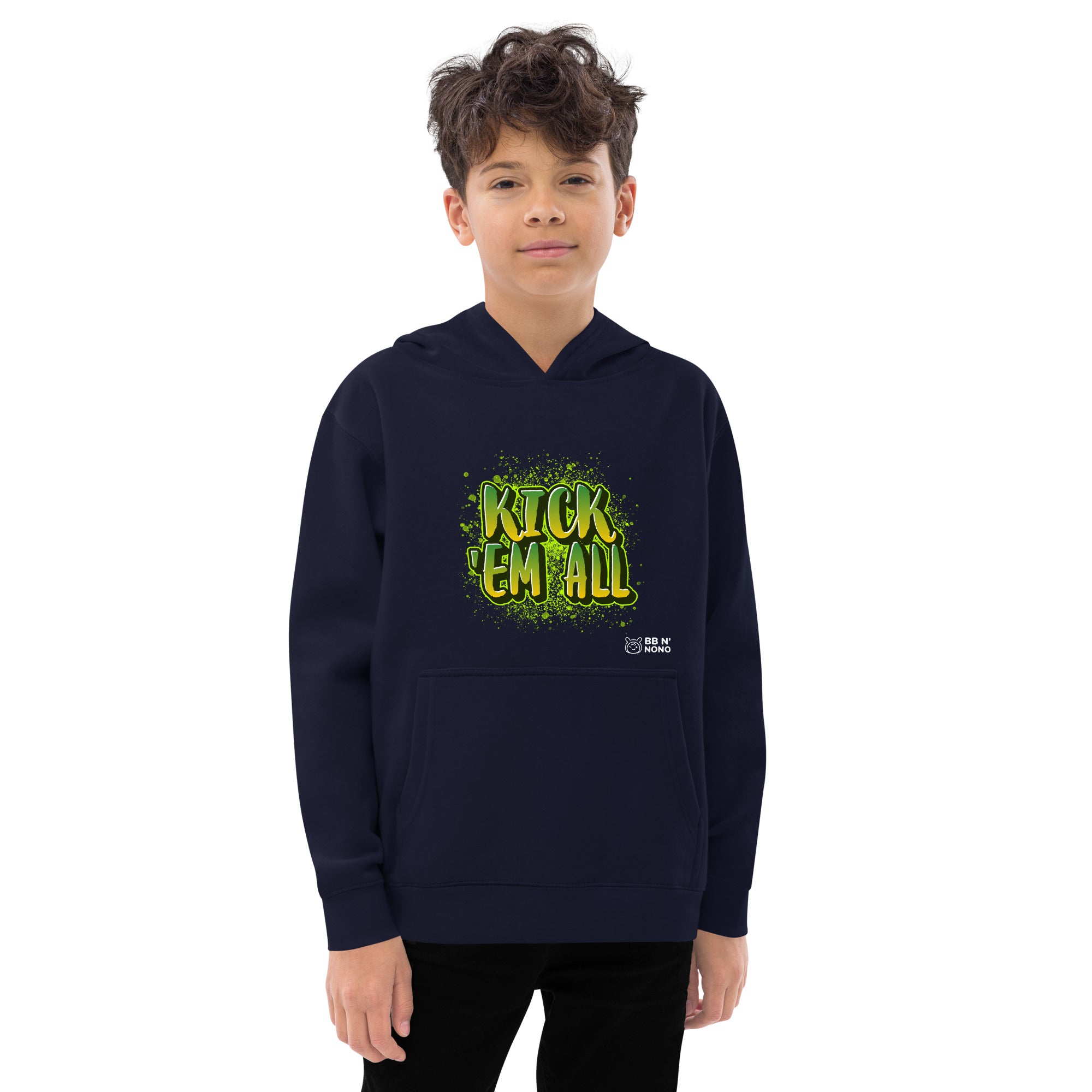 Kick'em all - Kids fleece hoodie