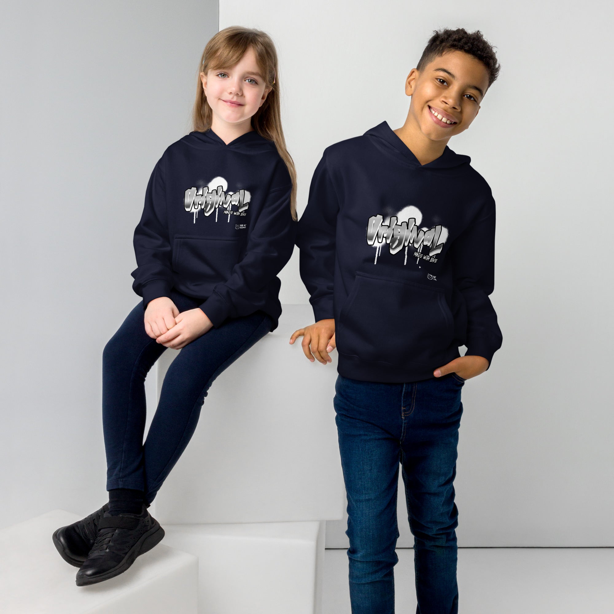 Original made with love - Kids fleece hoodie