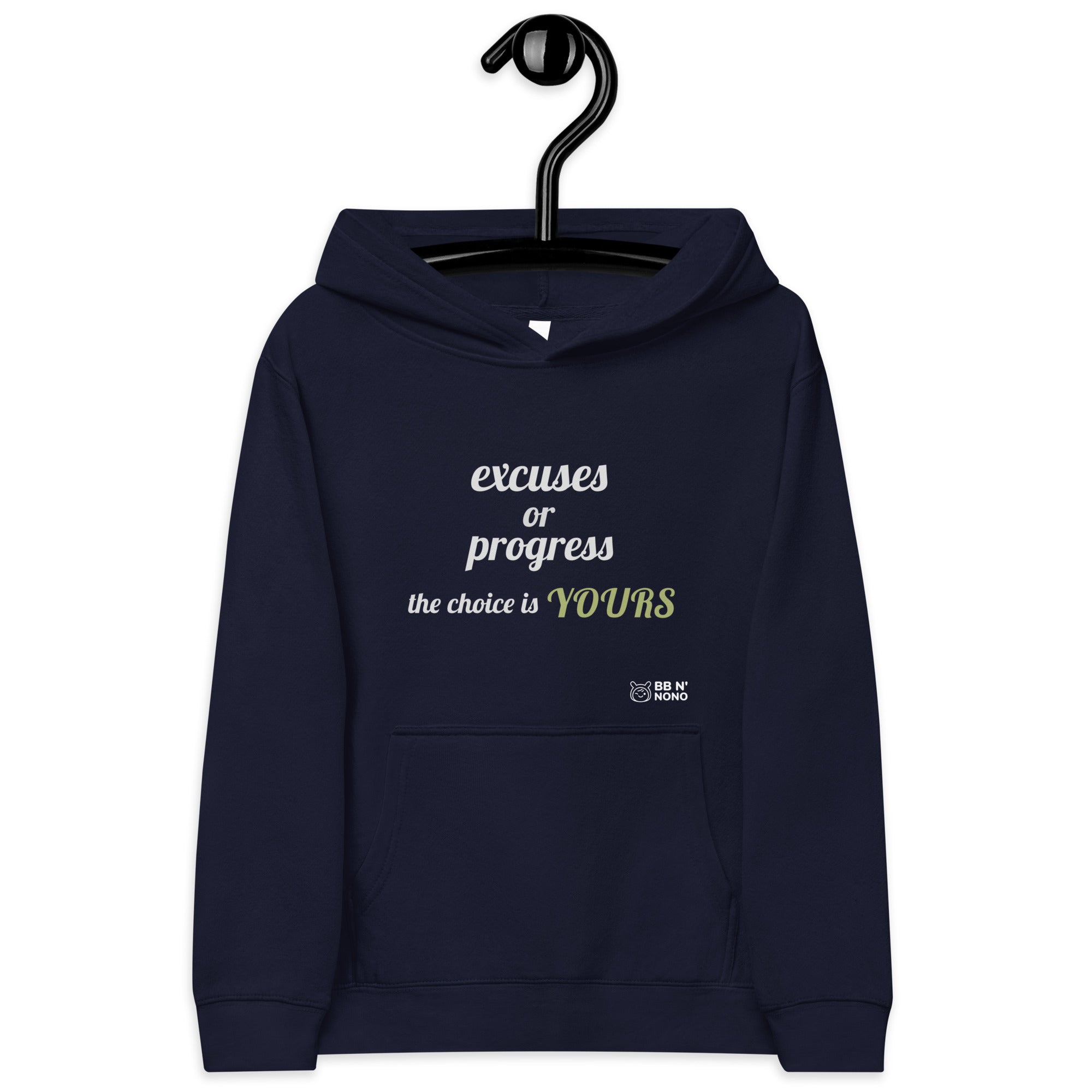 Excuses or Progress, the choice is yours V - Kids fleece hoodie