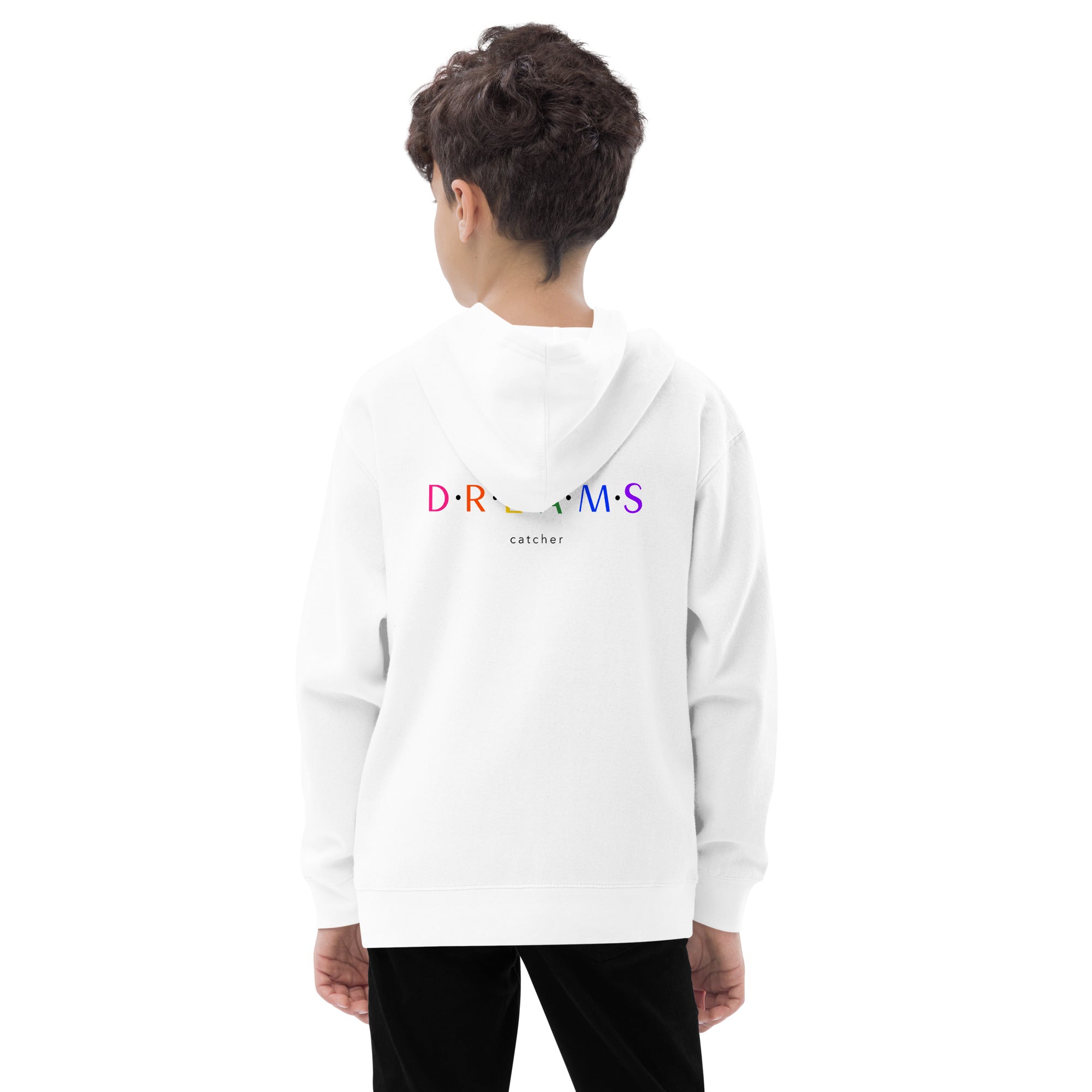 Dreams catcher V - Kids fleece hoodie (back print)