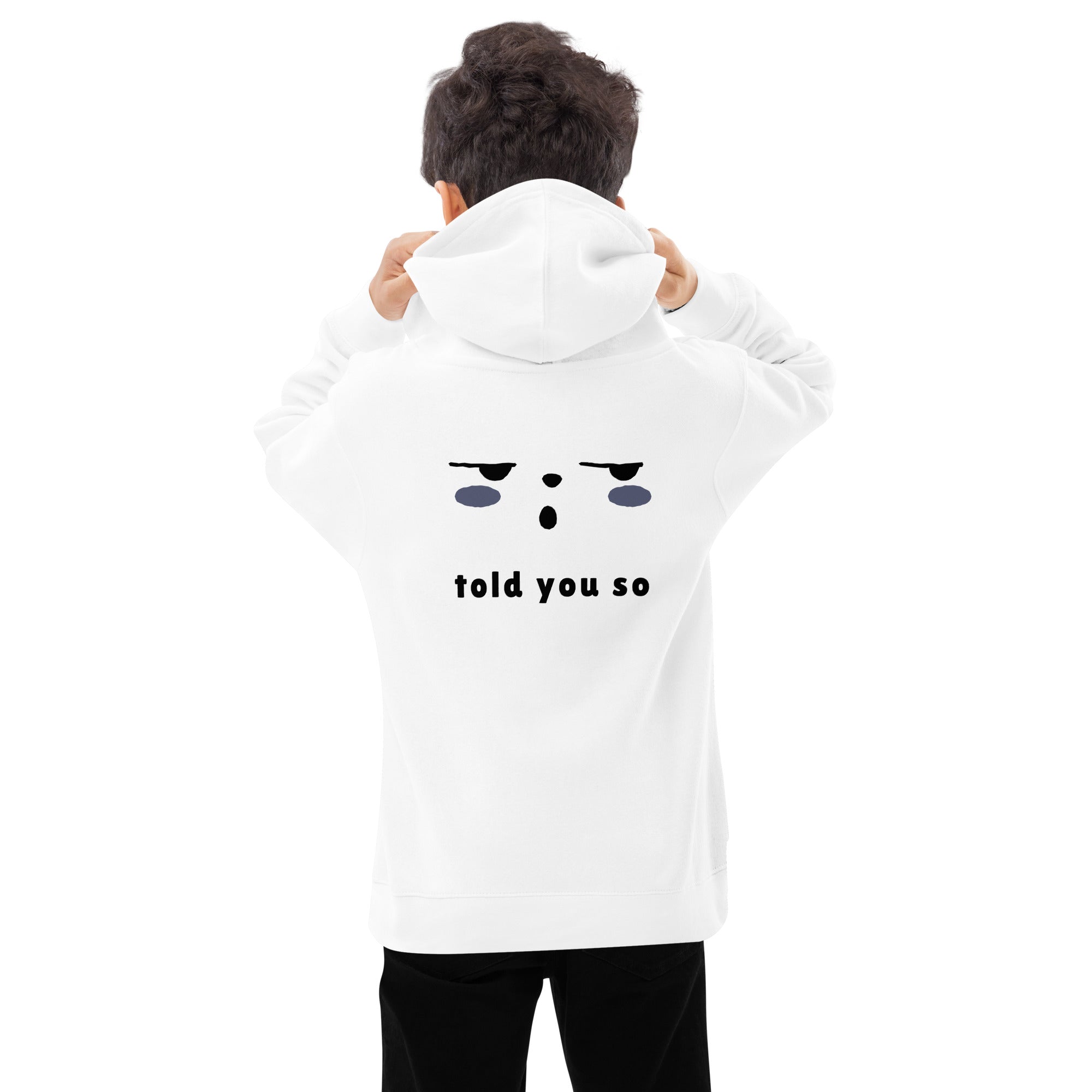 Told you so - Kids fleece hoodie (back print)