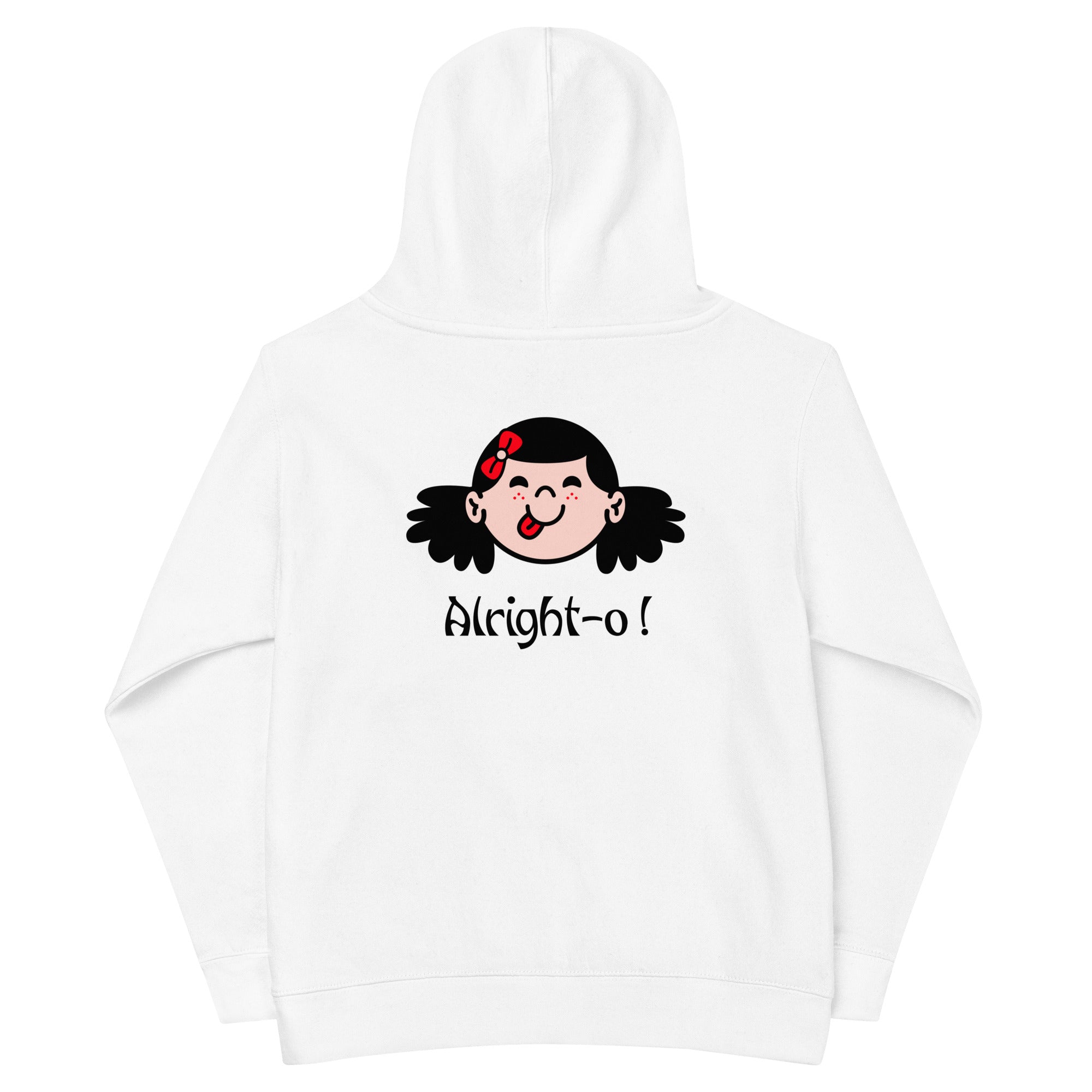 Alright-o! - Kids fleece hoodie (back print)