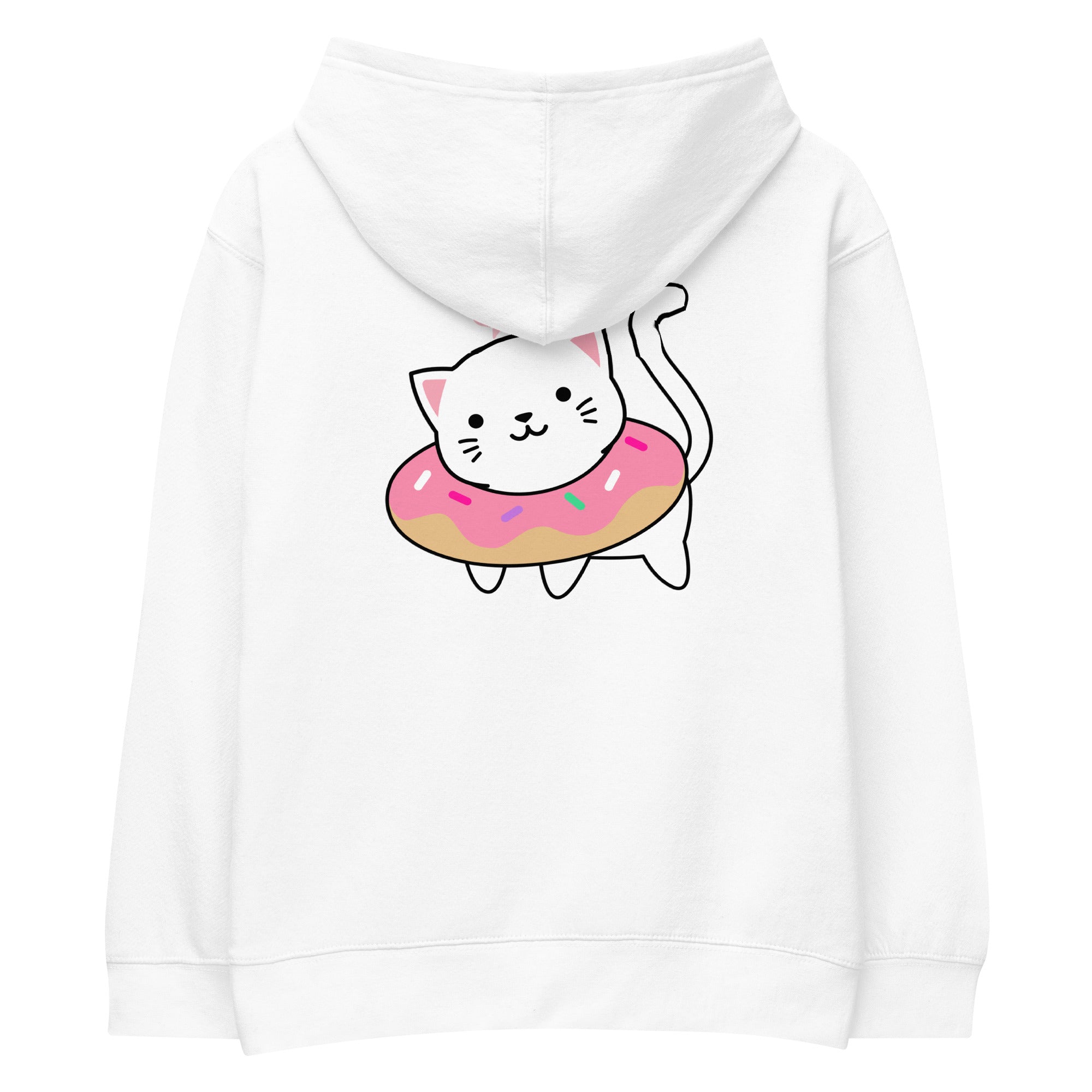 Meow V2 - Kids fleece hoodie (back print)