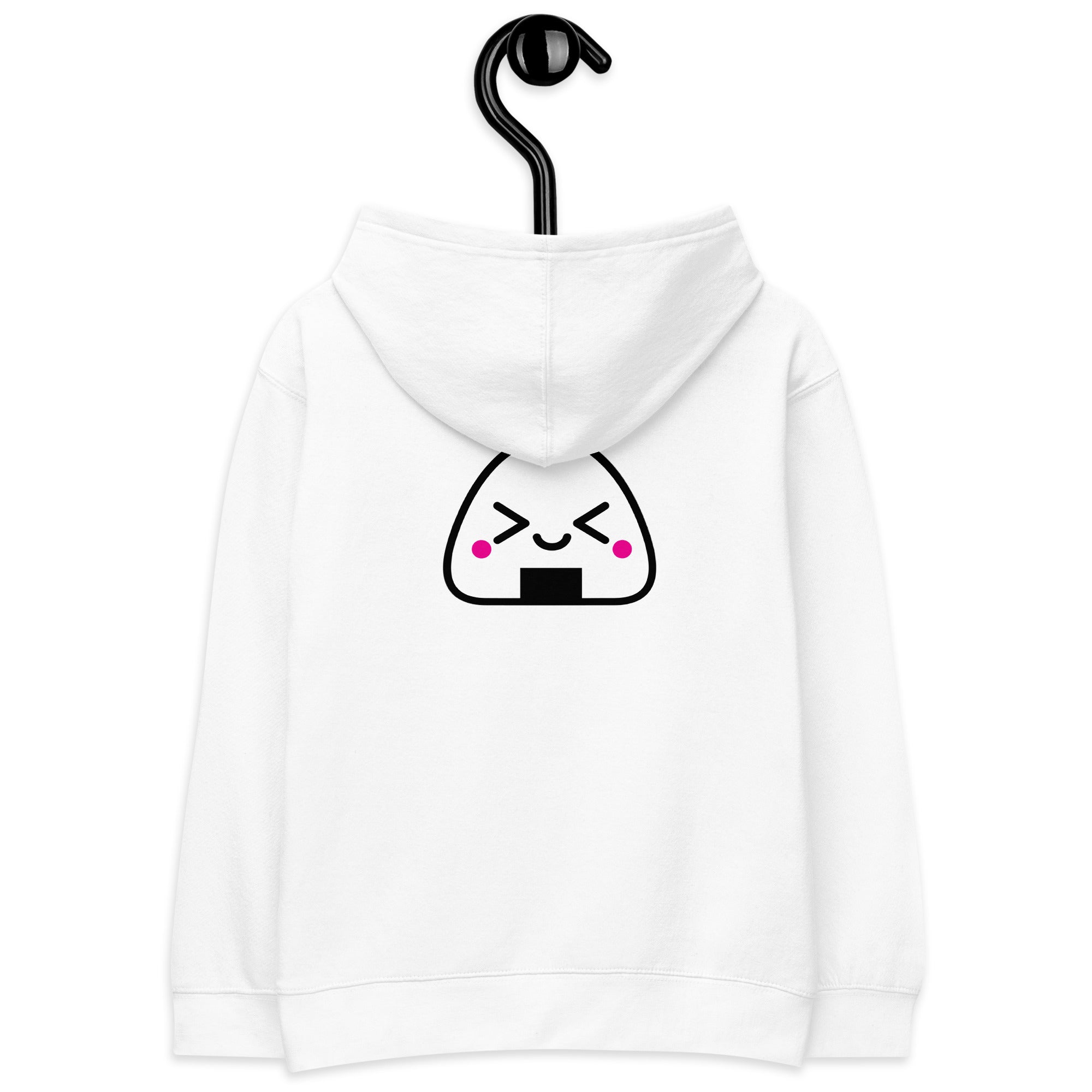 Kawaii Onigiri - Kids fleece hoodie (back print)