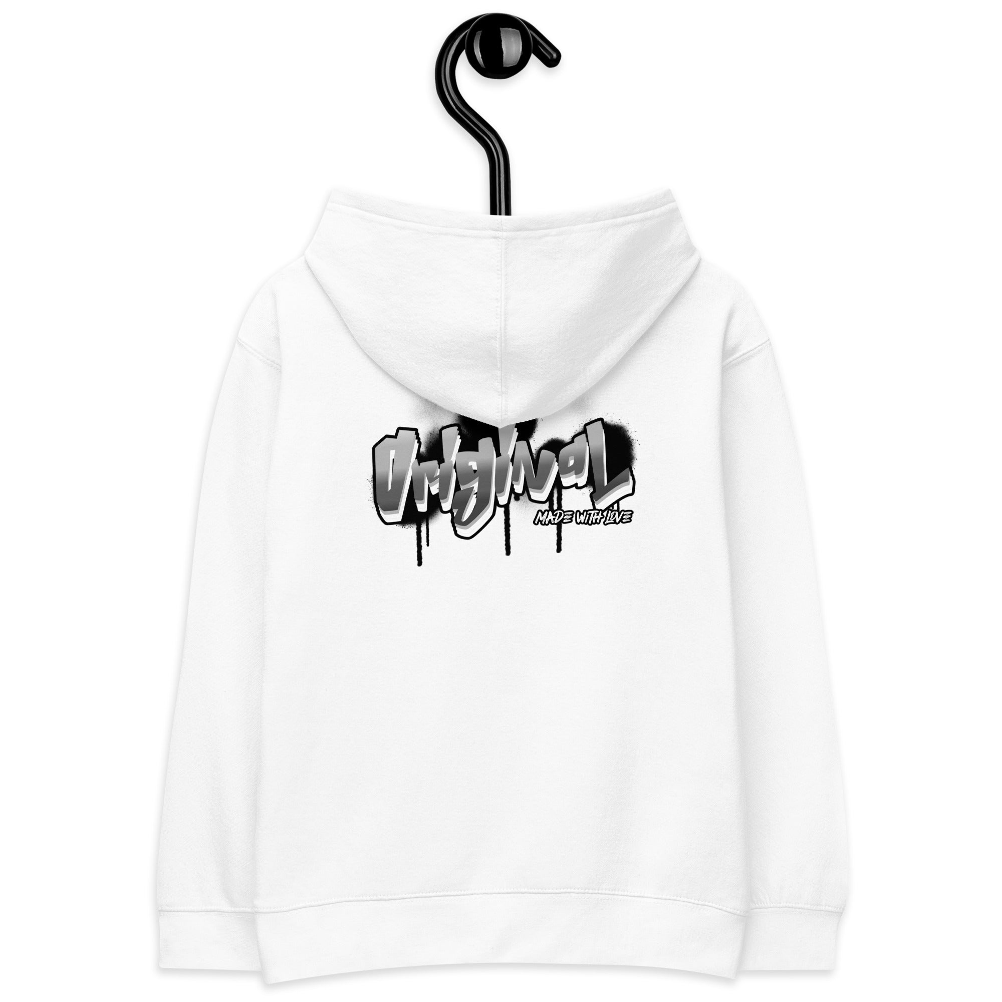 Original made with love - Kids fleece hoodie (back print)