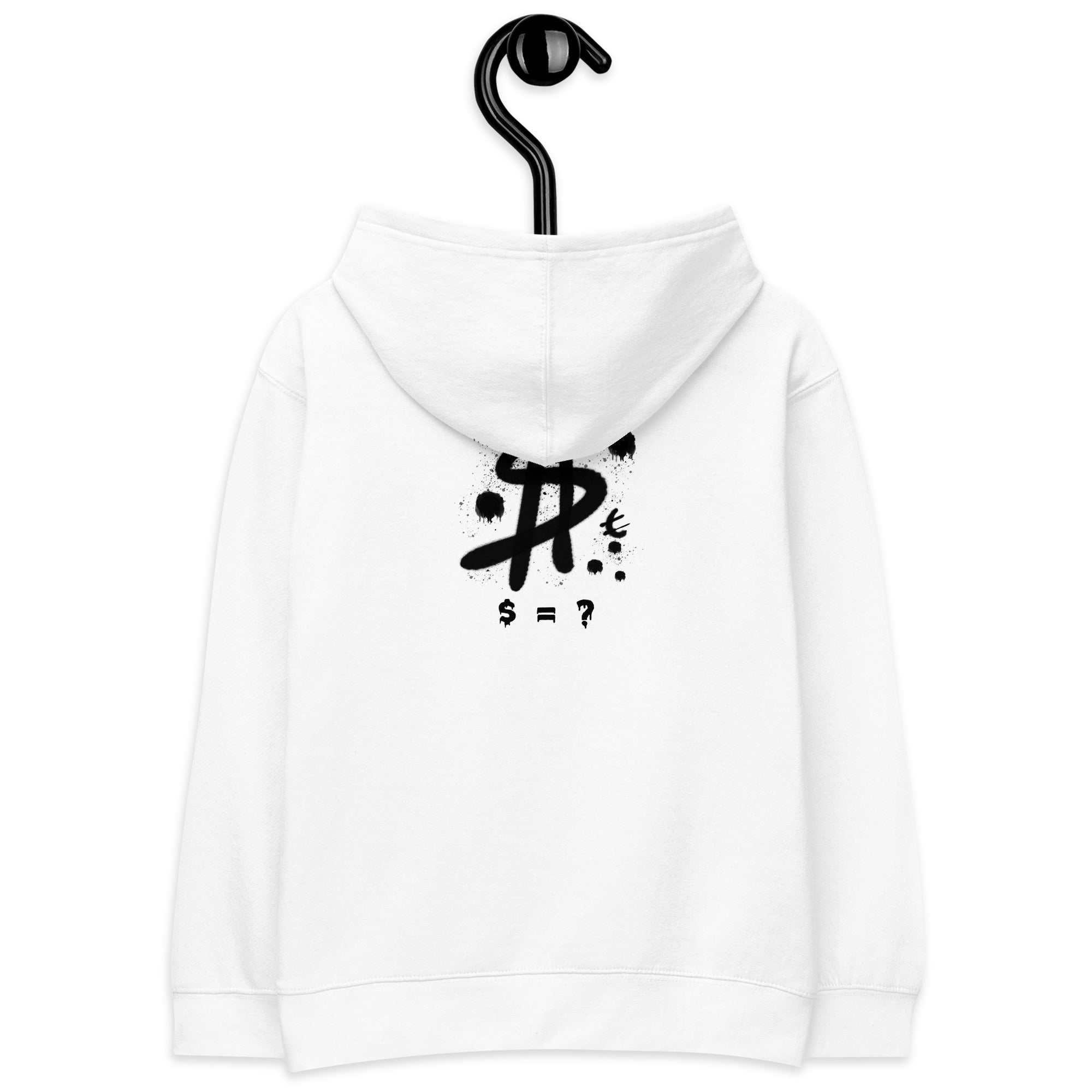 $ = ? - Kids fleece hoodie (back print)