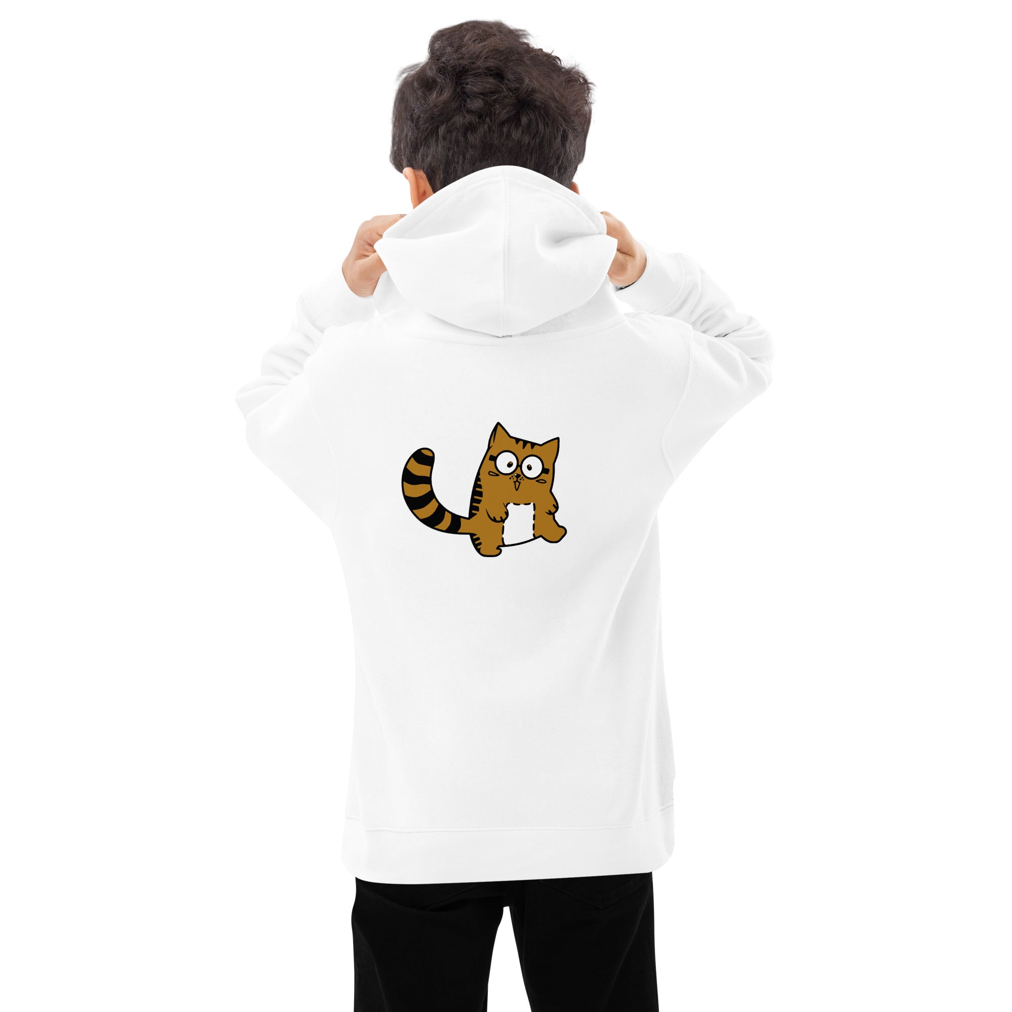 Meow V5 - Kids fleece hoodie (back print)