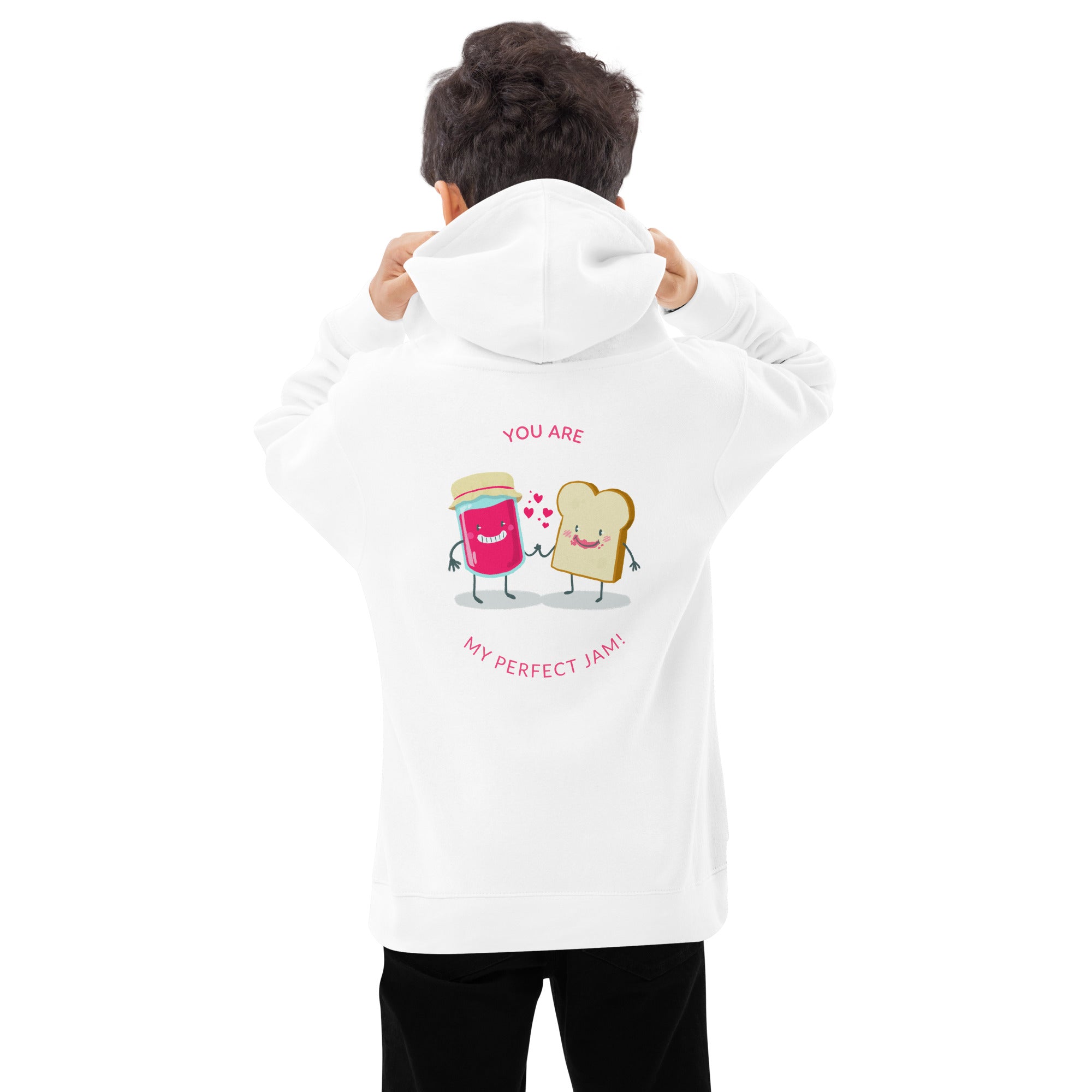 You are my perfect jam - Kids fleece hoodie (back print)