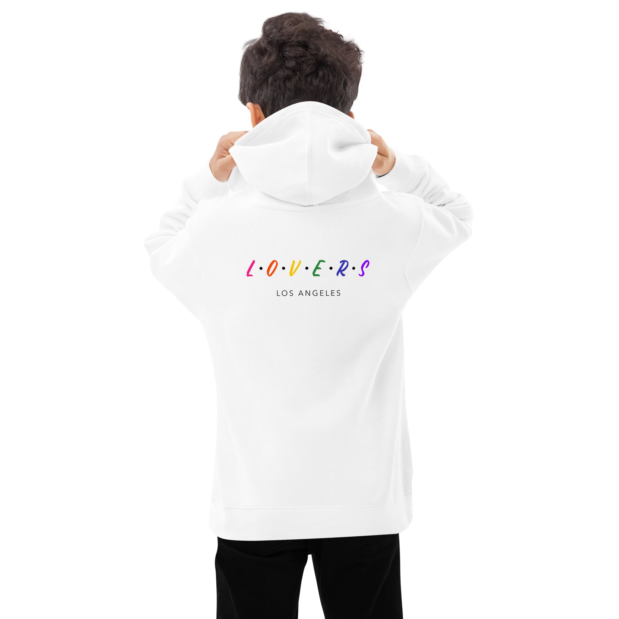 Lovers - Los Angeles - Kids fleece hoodie (back print)