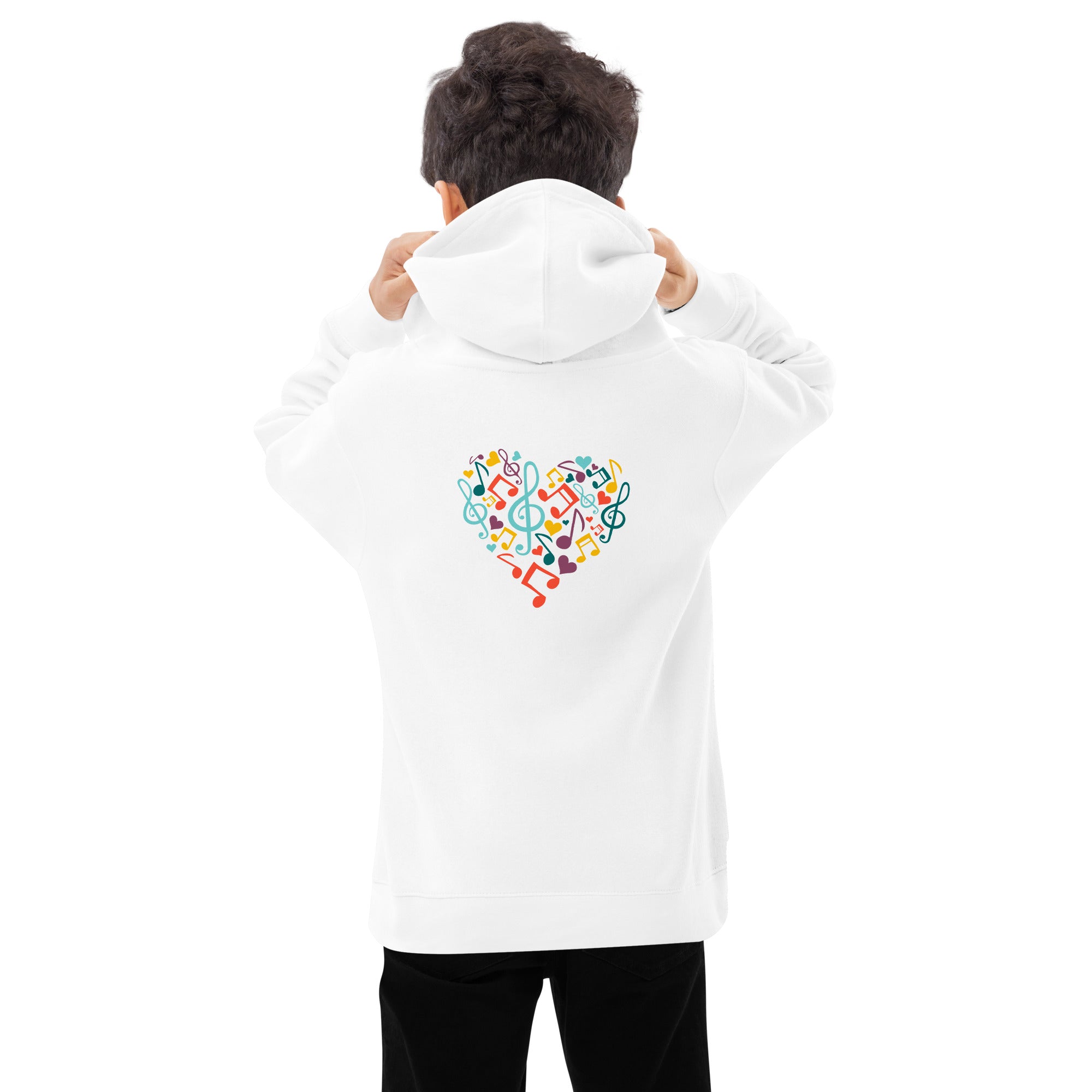 Symphonic Love Notes - Kids fleece hoodie (back print)