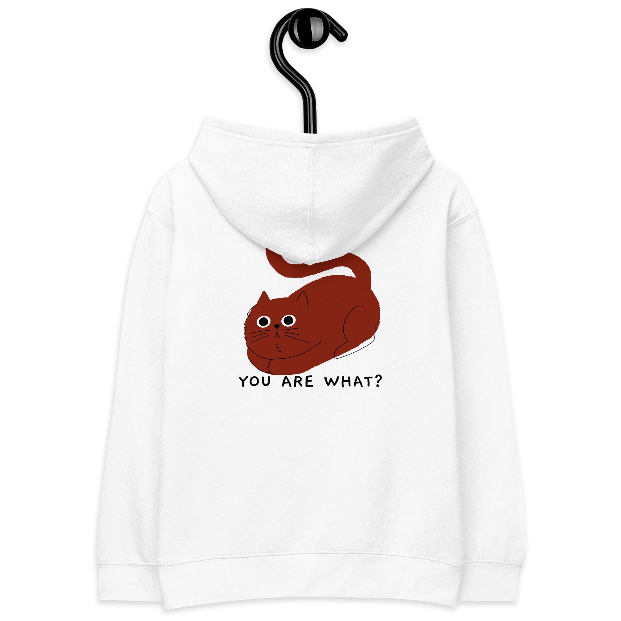 You are what? - Kids fleece hoodie (back print)