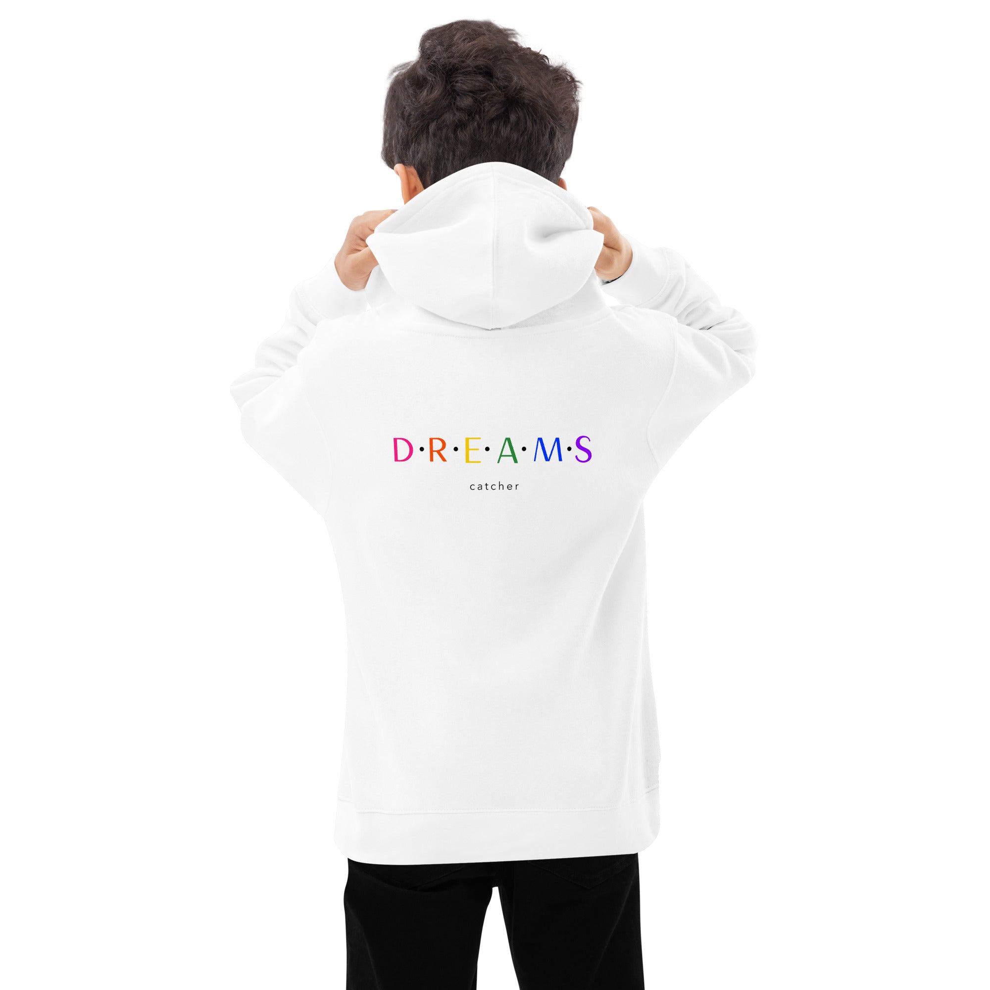 Dreams catcher V - Kids fleece hoodie (back print)