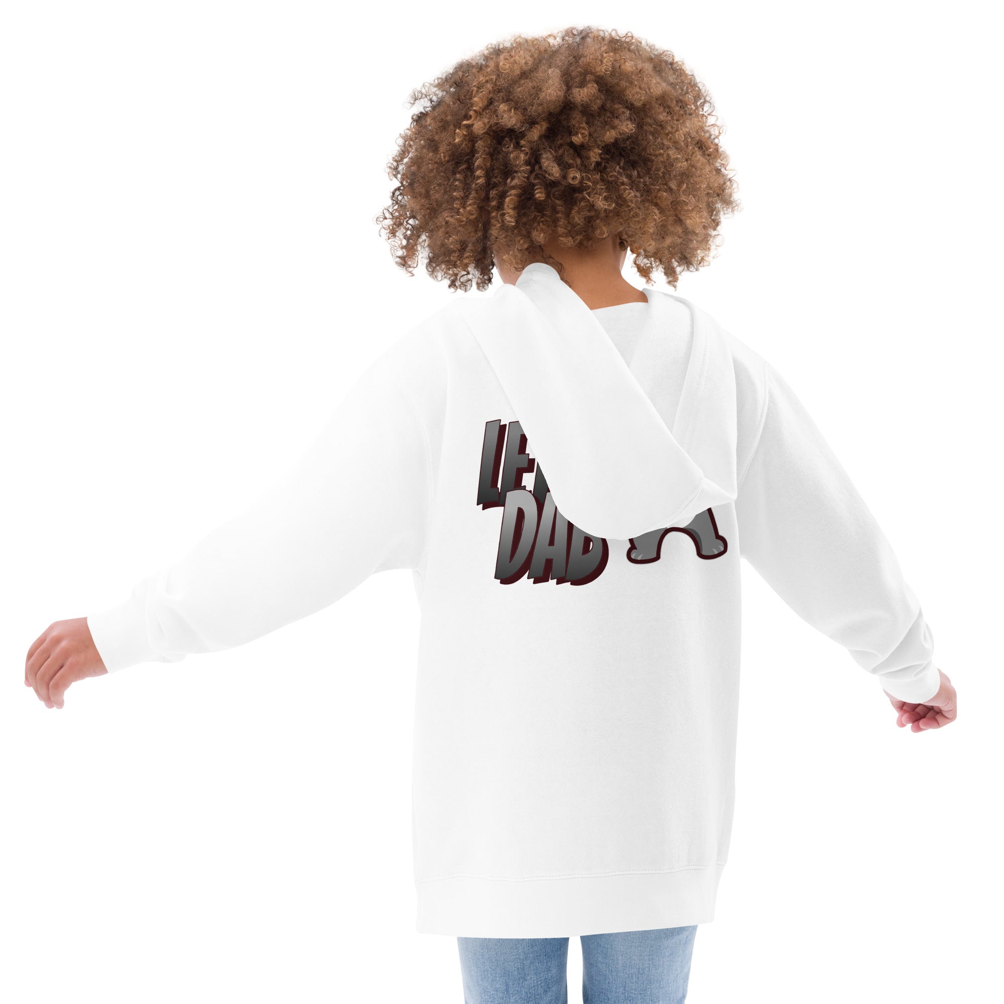 Let's dab - Kids fleece hoodie (back print)