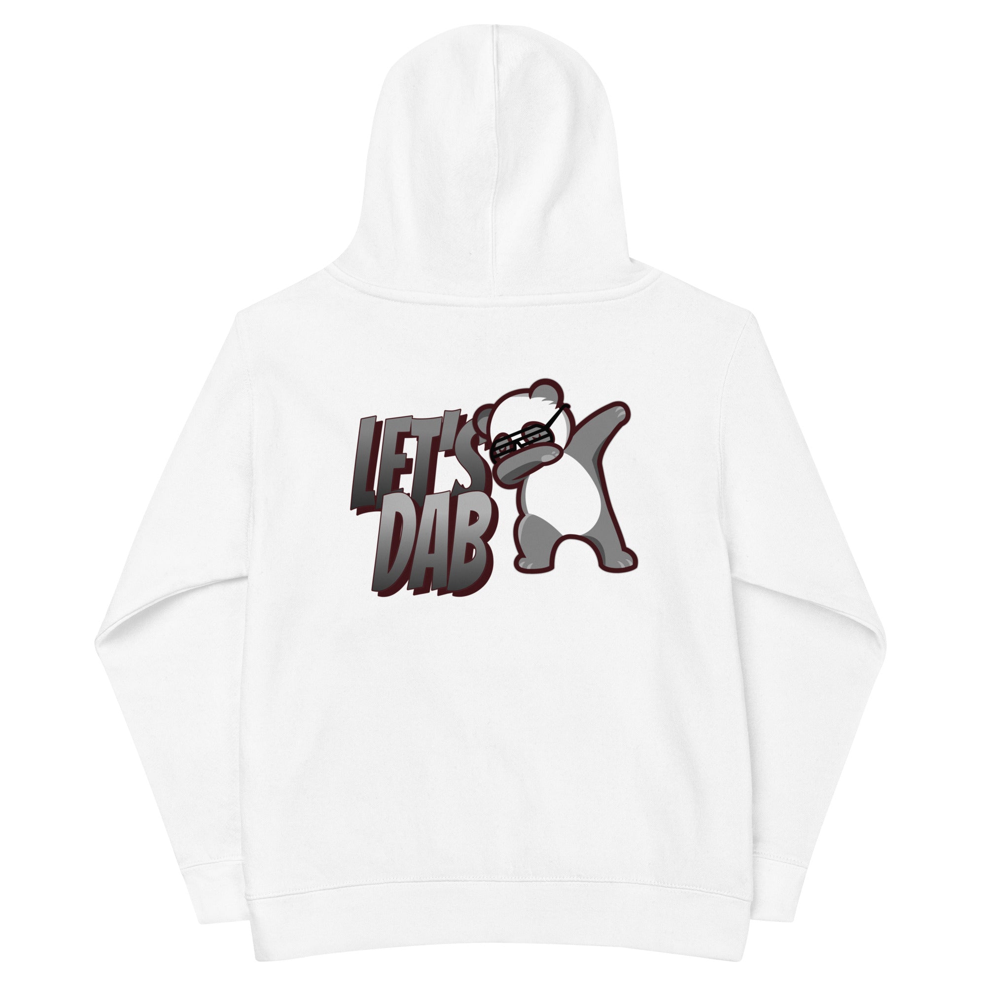 Let's dab - Kids fleece hoodie (back print)