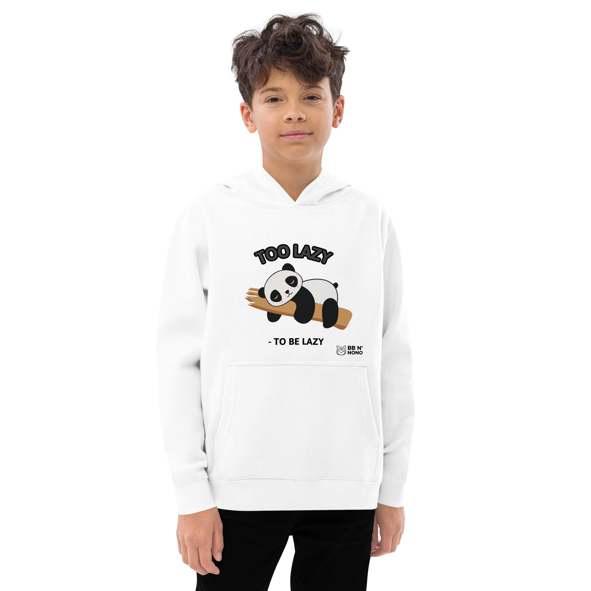 Too lazy to be lazy - Kids fleece hoodie