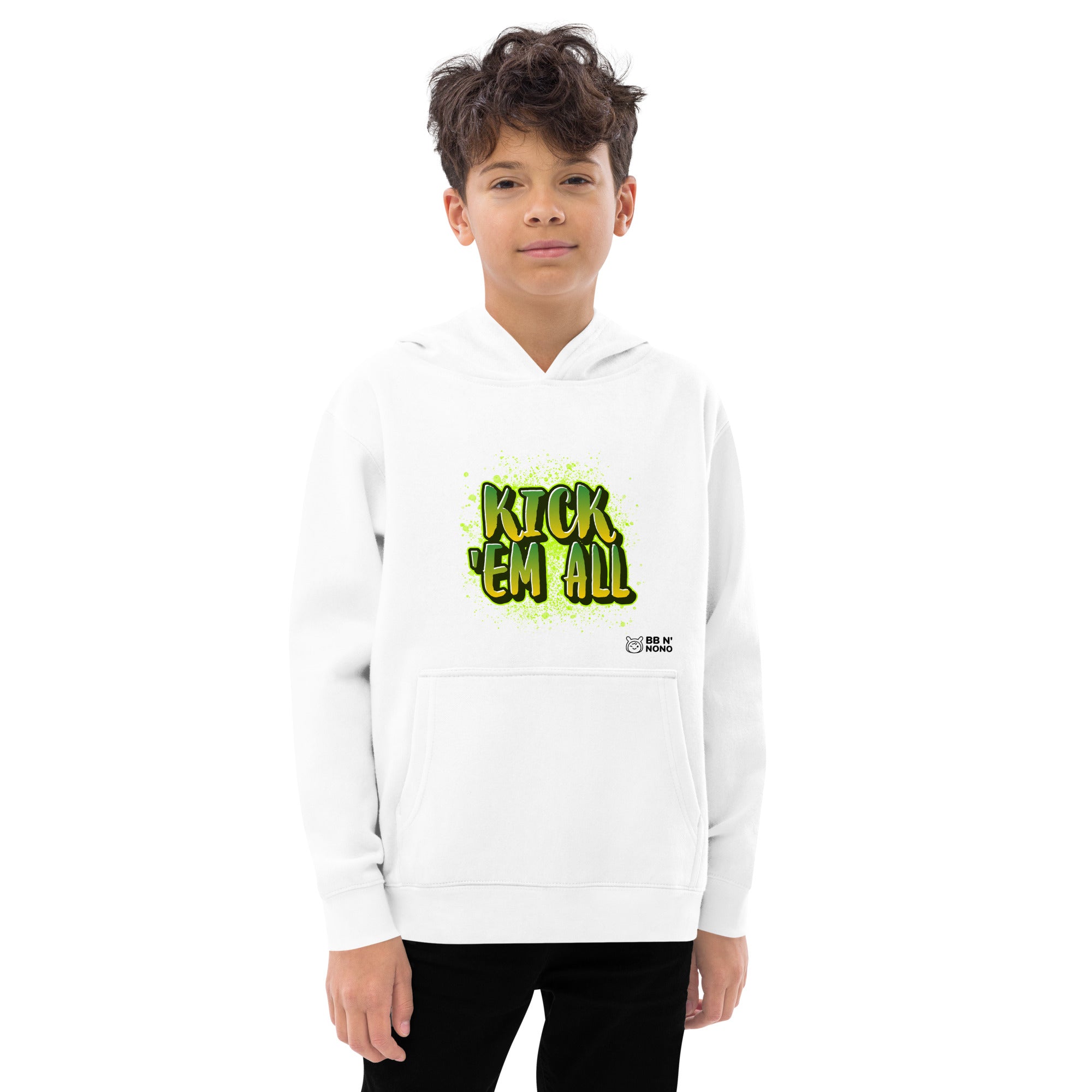 Kick'em all - Kids fleece hoodie