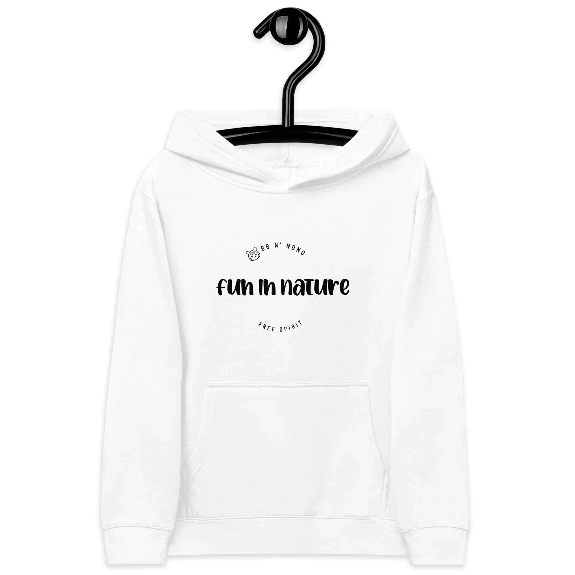 Fun in nature with logo - Kids fleece hoodie