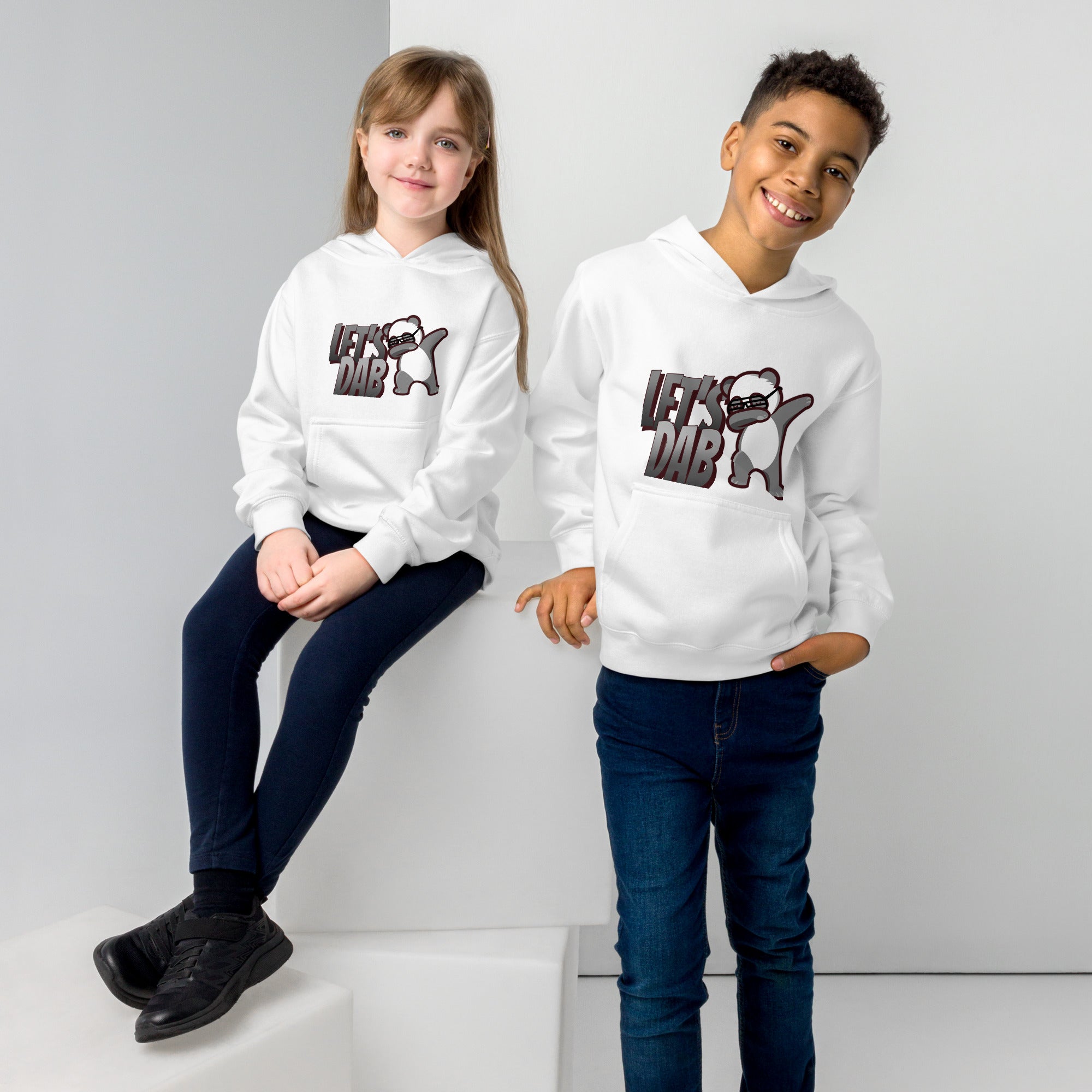 Let's dab - Kids fleece hoodie