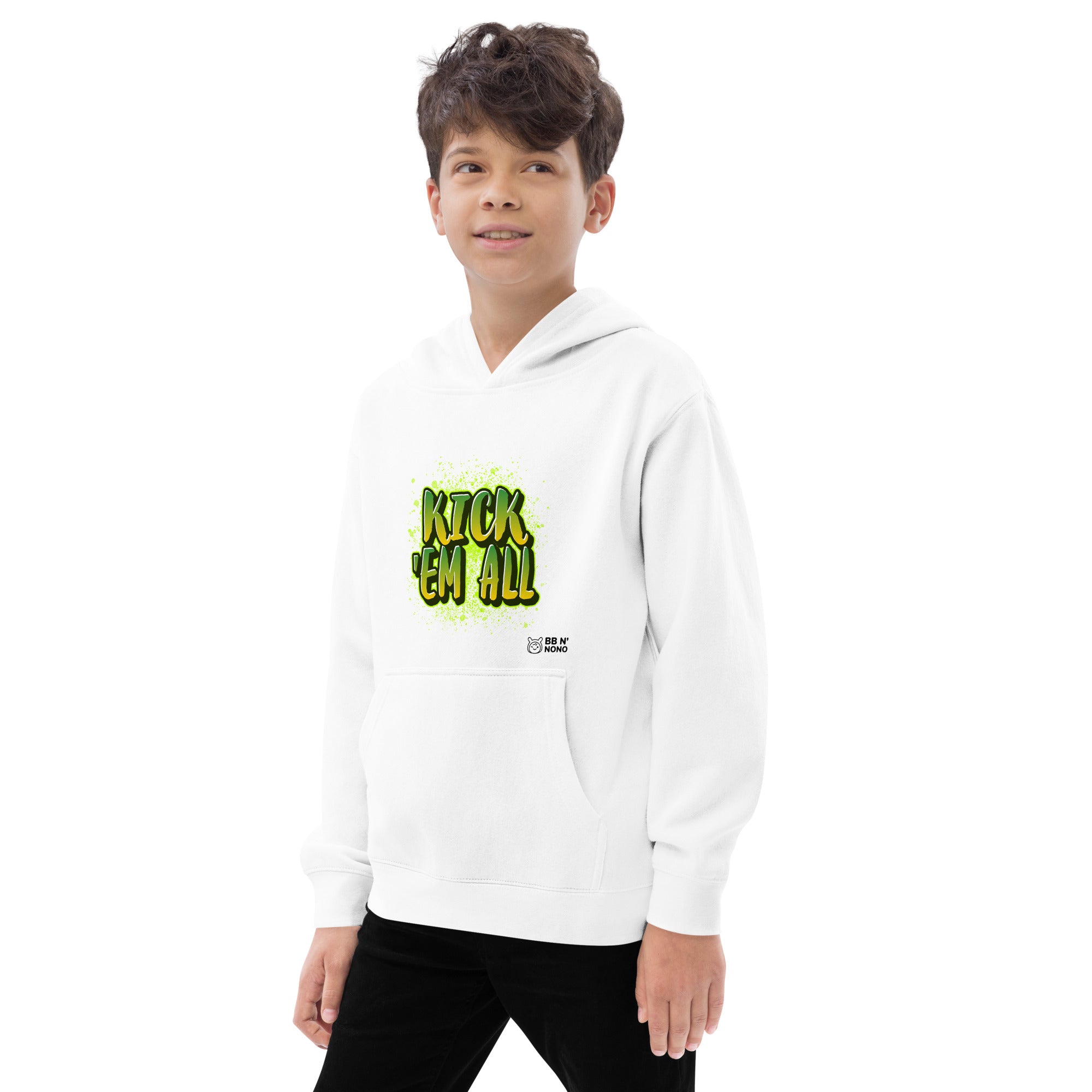 Kick'em all - Kids fleece hoodie