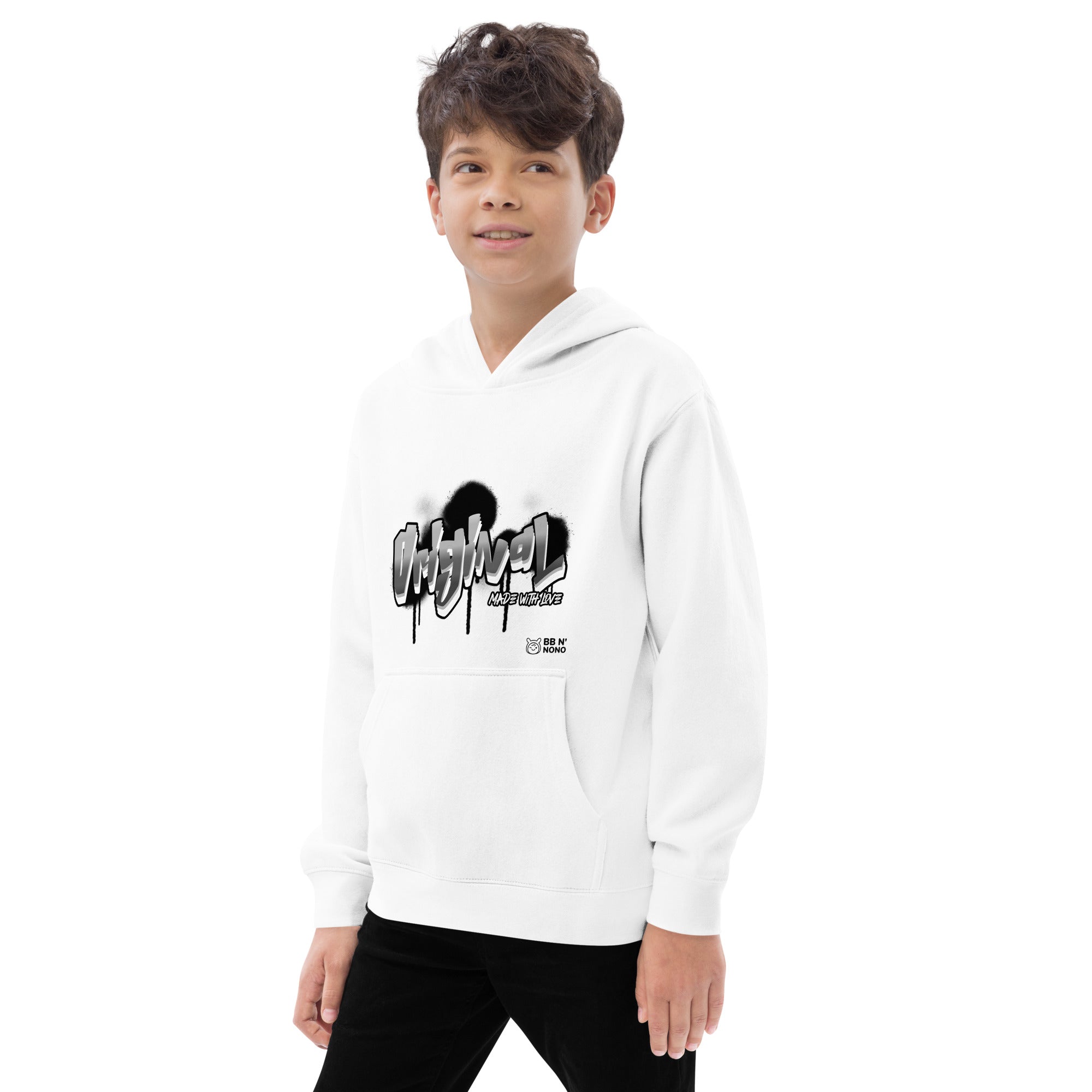 Original made with love - Kids fleece hoodie