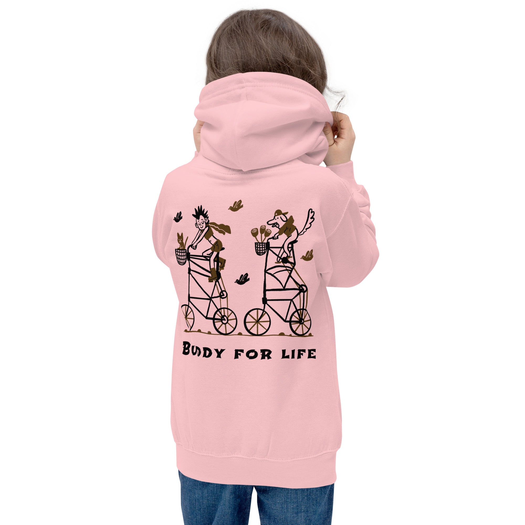 Buddy for life - Kids Hoodie (back print)