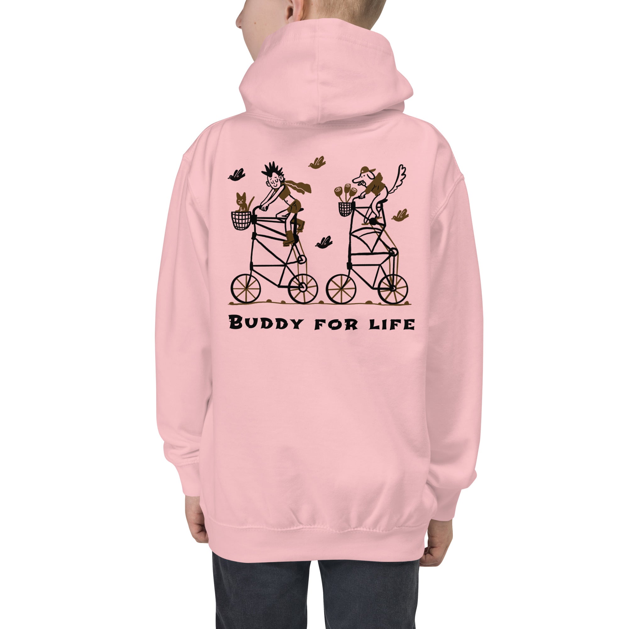 Buddy for life - Kids Hoodie (back print)