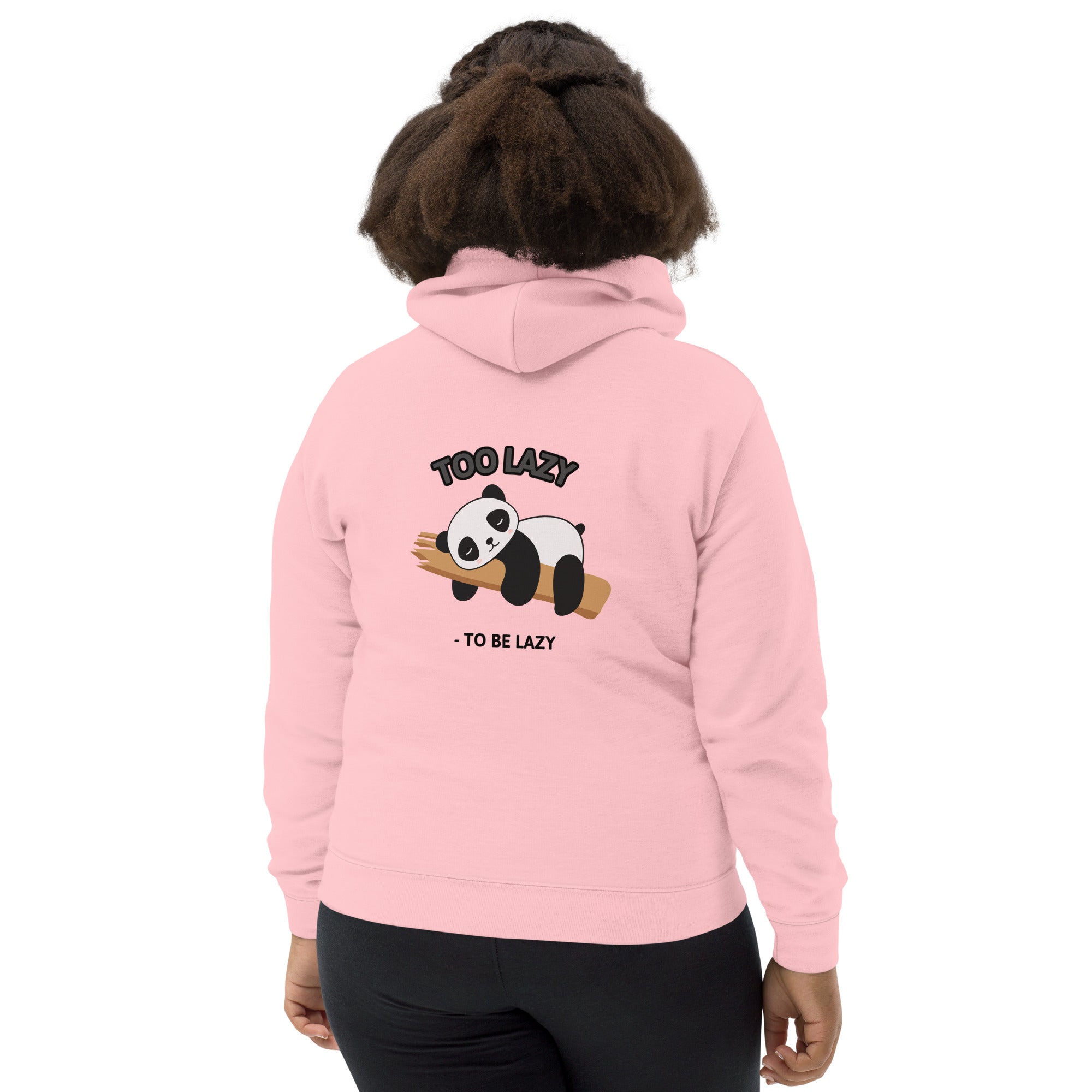 Too lazy to be lazy - Kids Hoodie (back print)