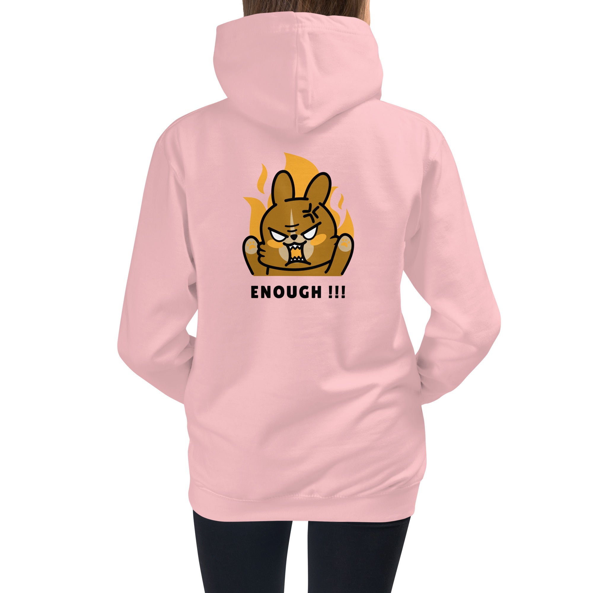 Enough!! - Kids Hoodie (back print)