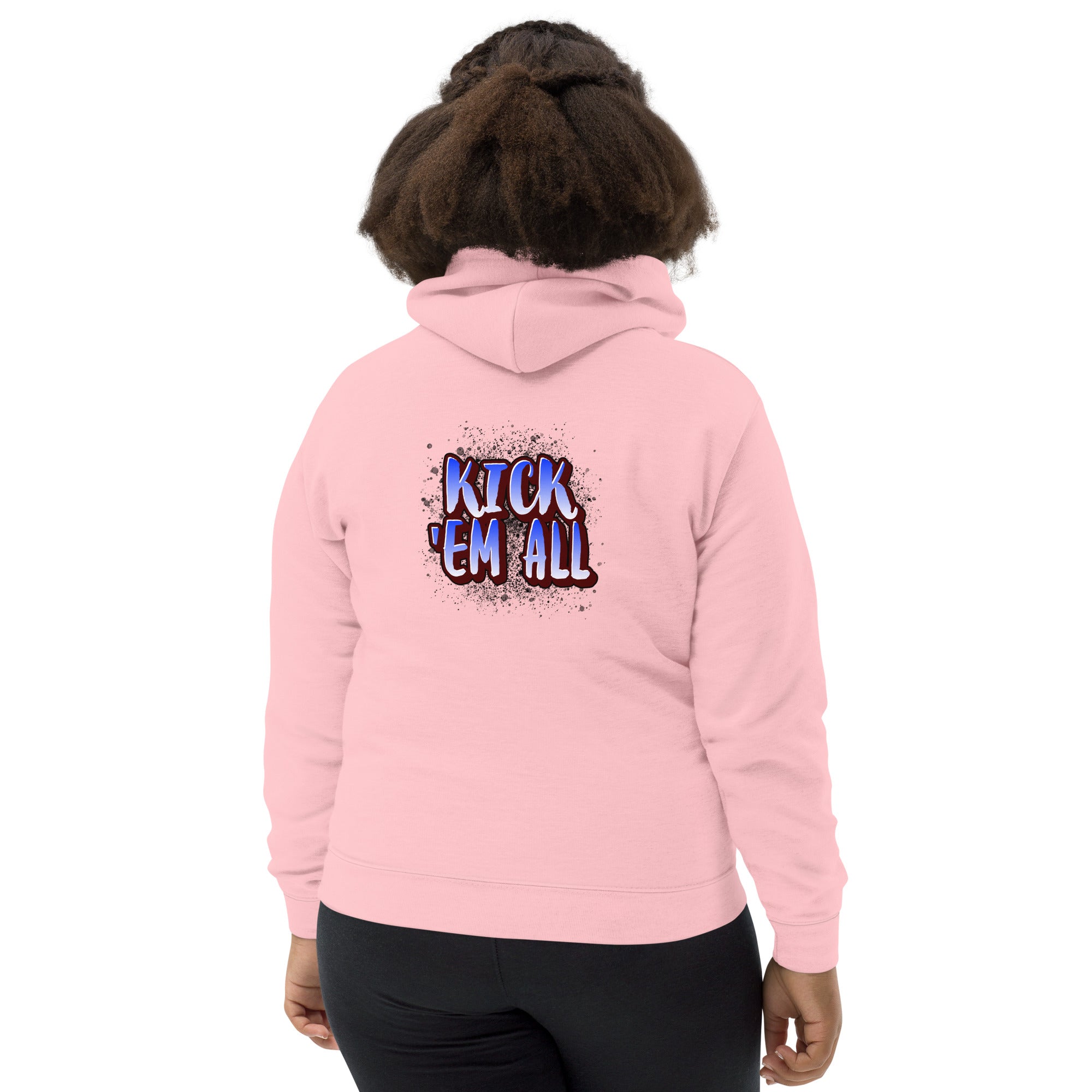 Kick'em all - Kids Hoodie (back print)