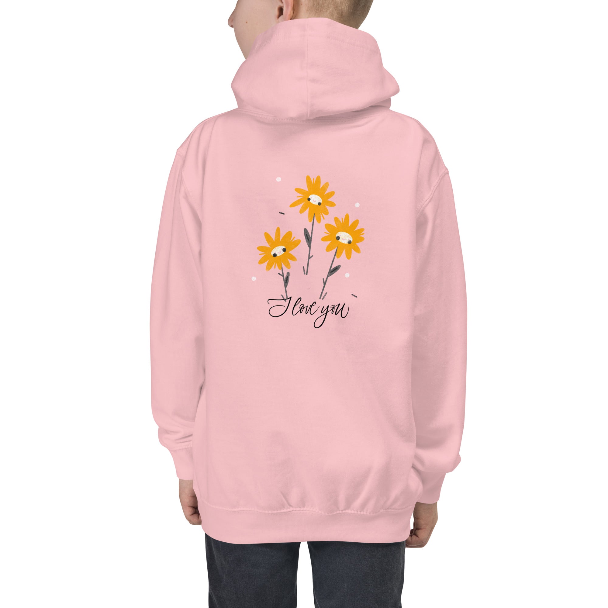 I love you - Kids Hoodie (back print)