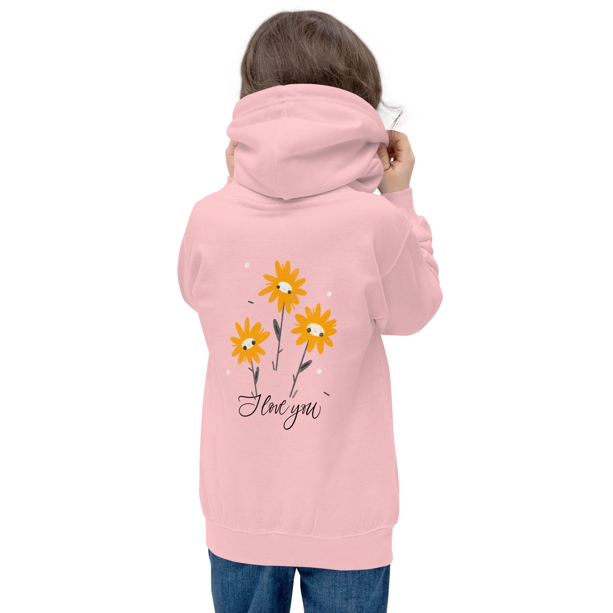 I love you - Kids Hoodie (back print)