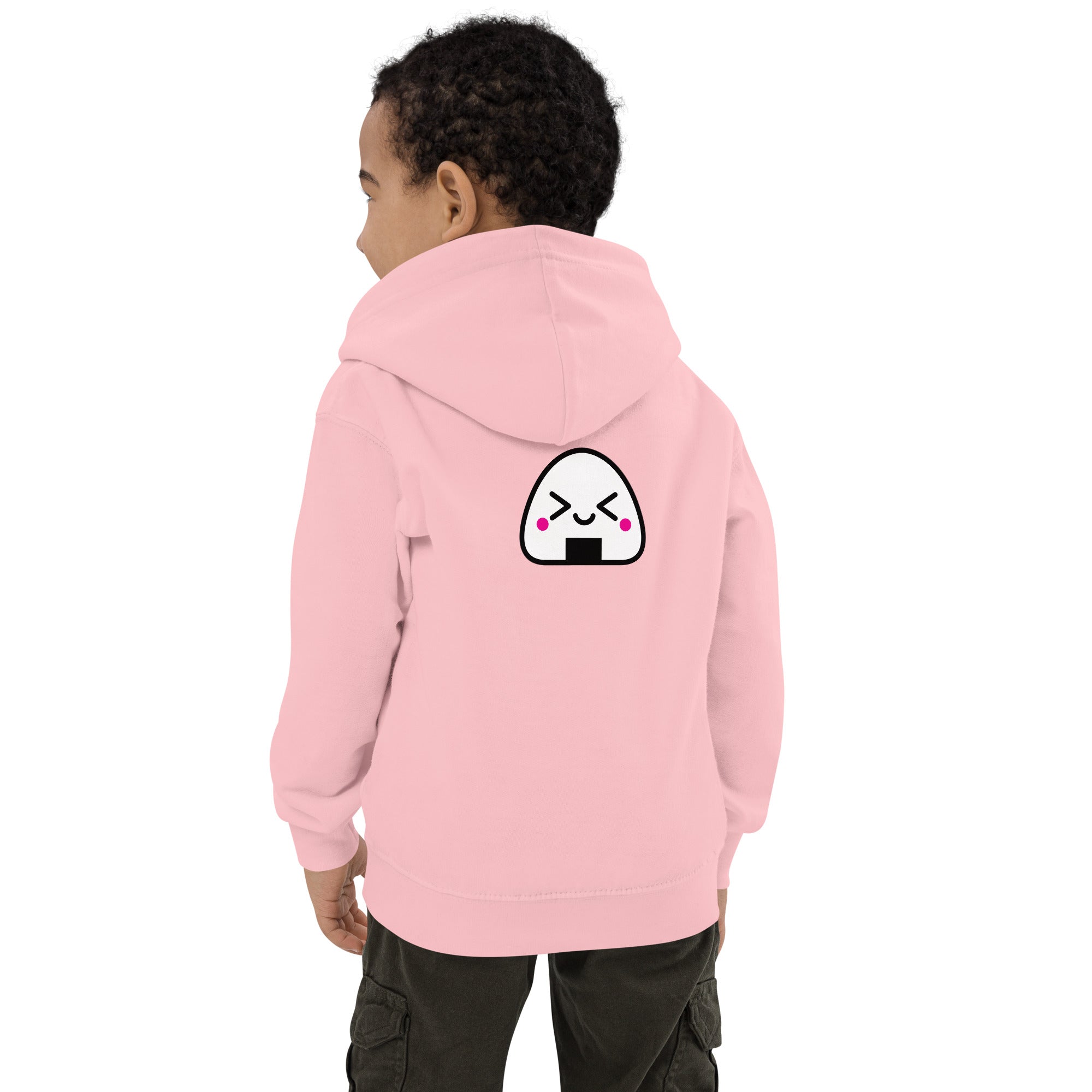 Kawaii Onigiri - Kids Hoodie (back print)