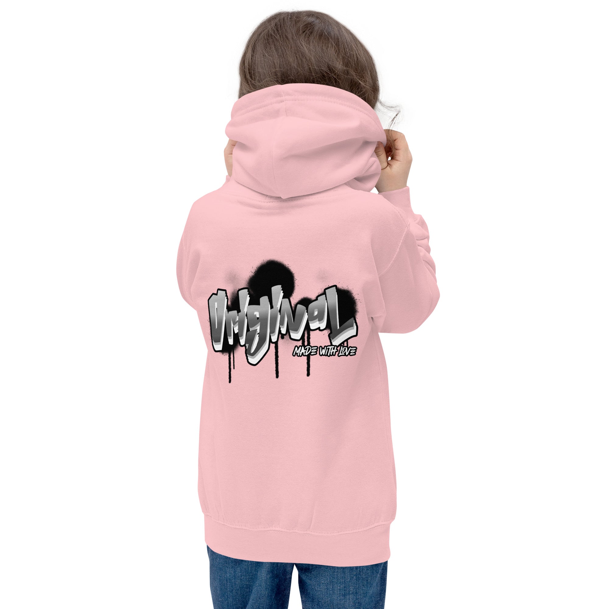 Original made with love - Kids Hoodie (back print)