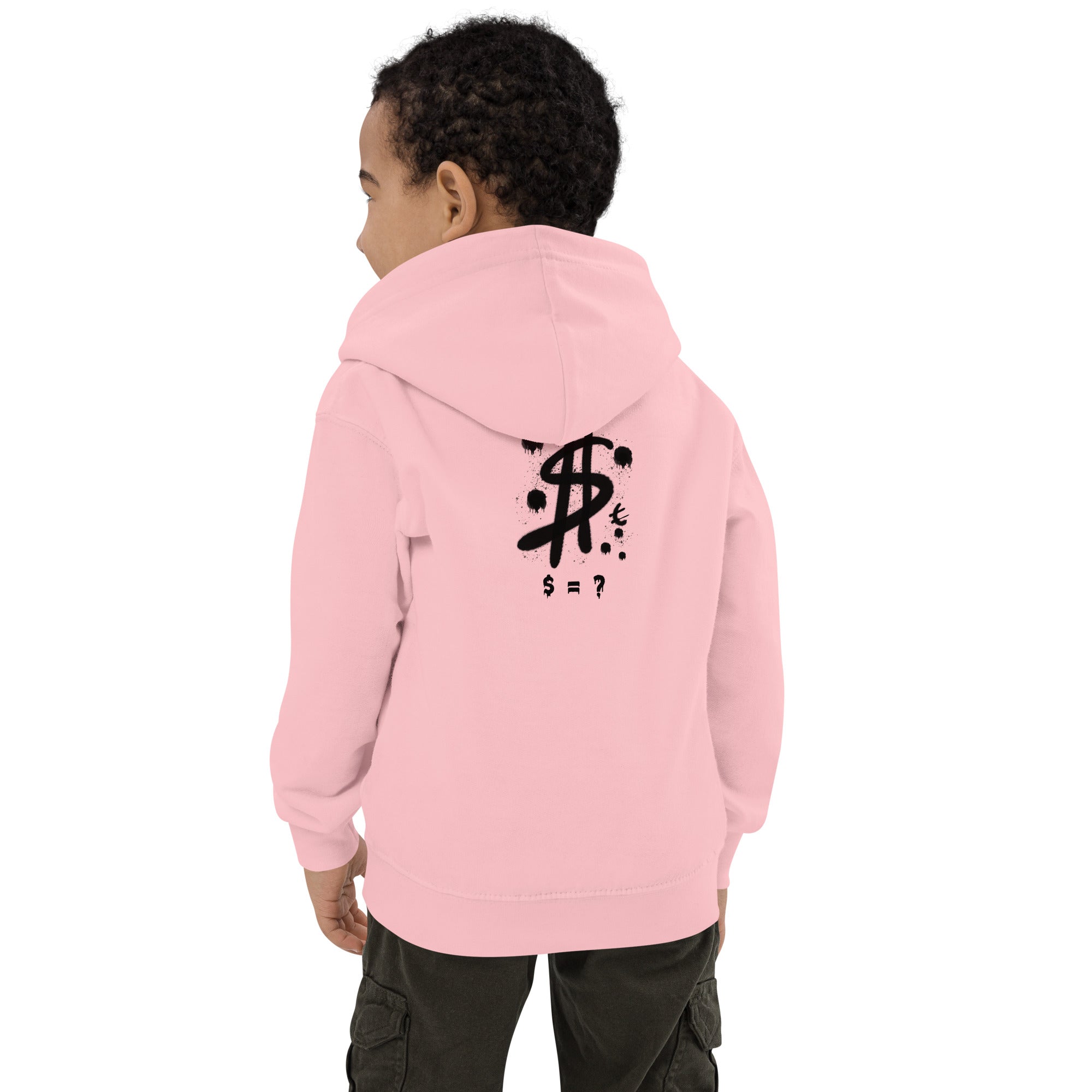 $ = ? - Kids Hoodie (back print)