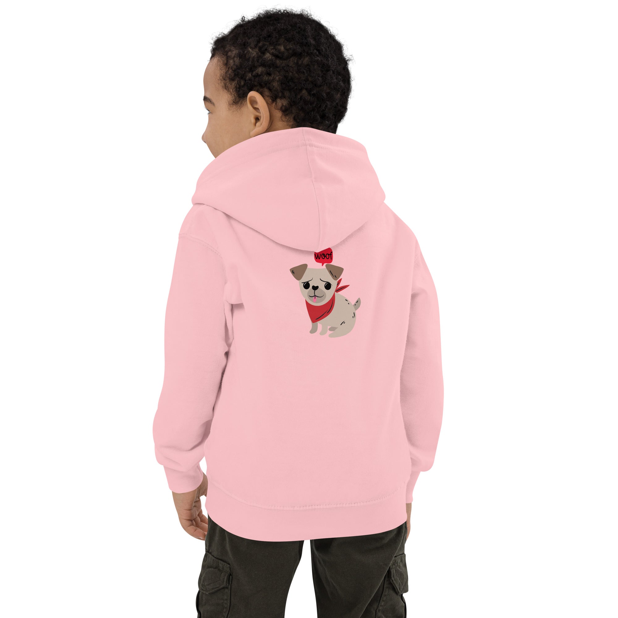 Woof V2 - Kids Hoodie (back print)