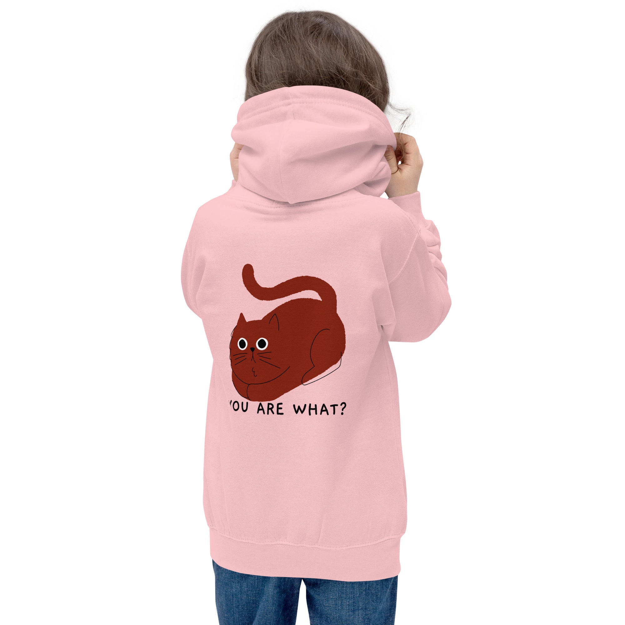 You are what? - Kids Hoodie (back print)