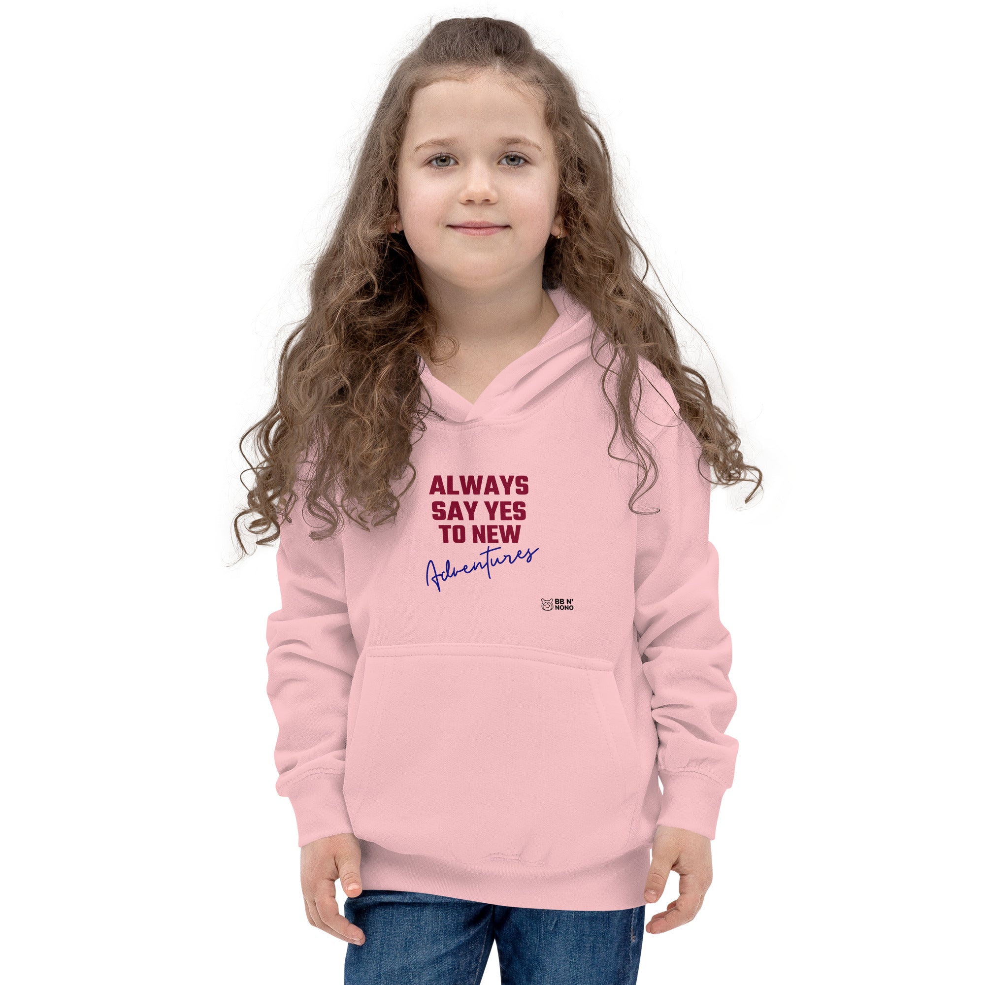 Always say yes to new, adventurer - Kids Hoodie