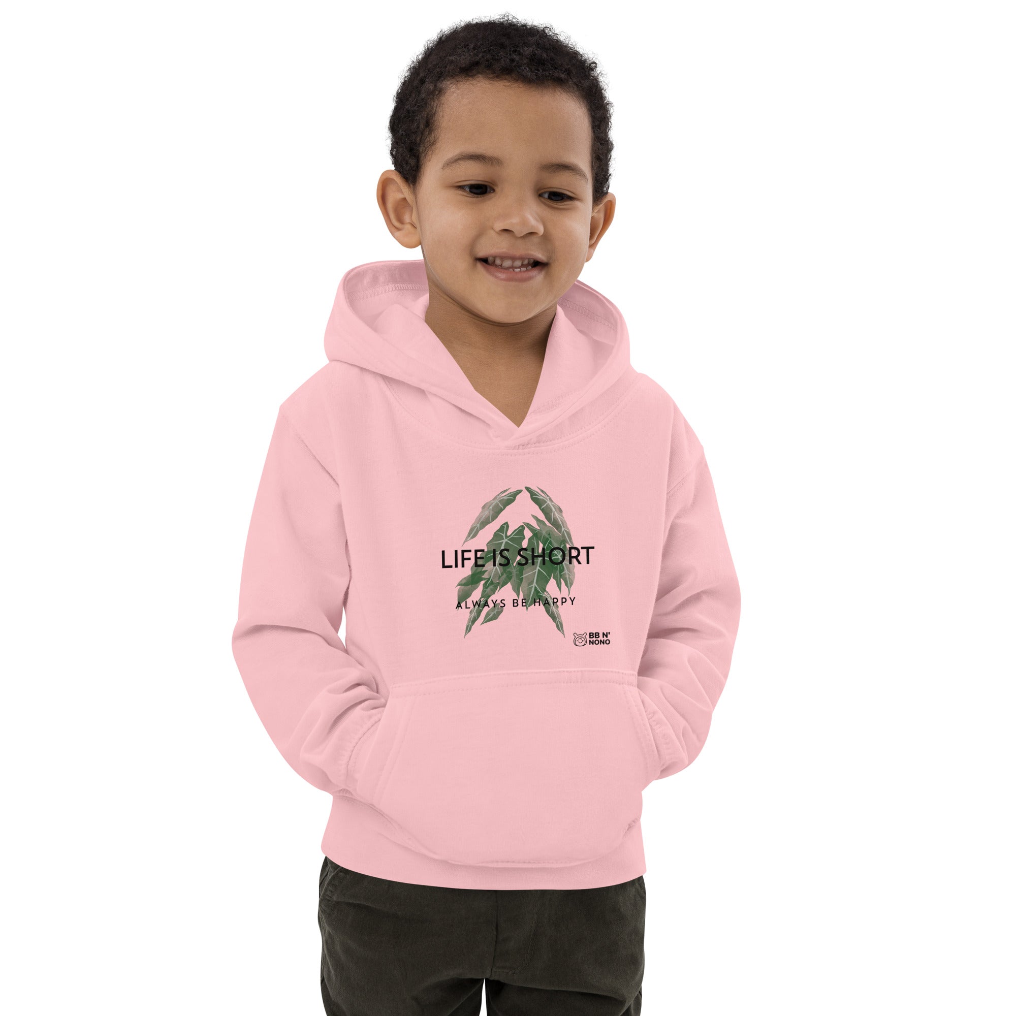 Life is short, always be happy - Kids Hoodie