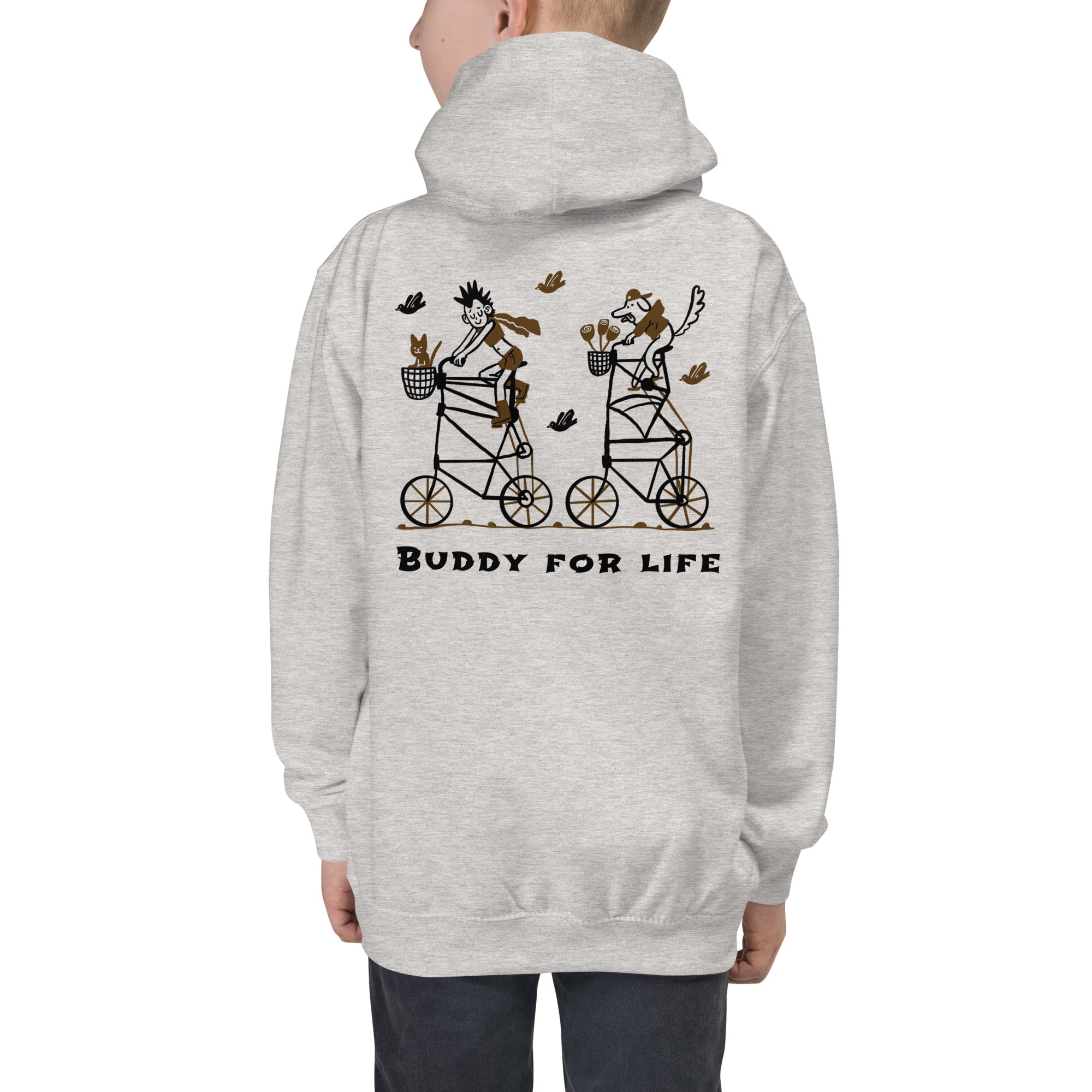 Buddy for life - Kids Hoodie (back print)