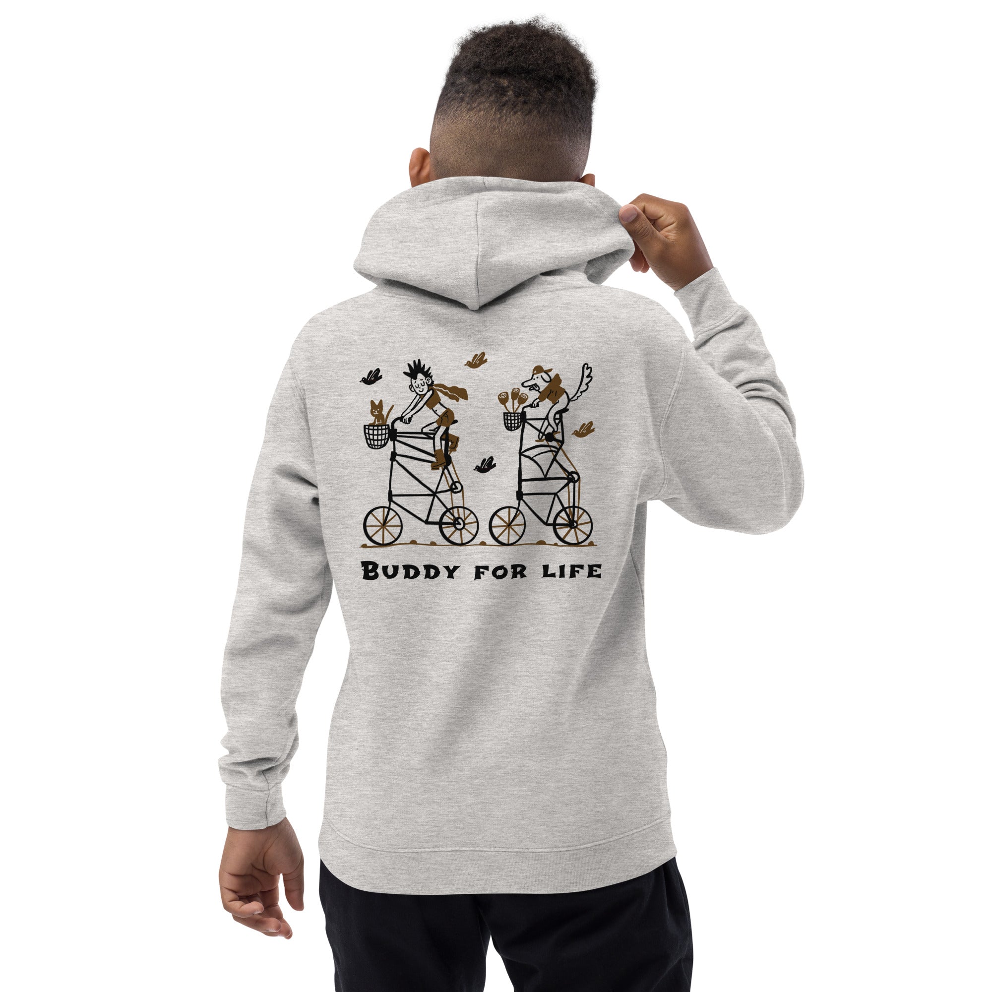 Buddy for life - Kids Hoodie (back print)