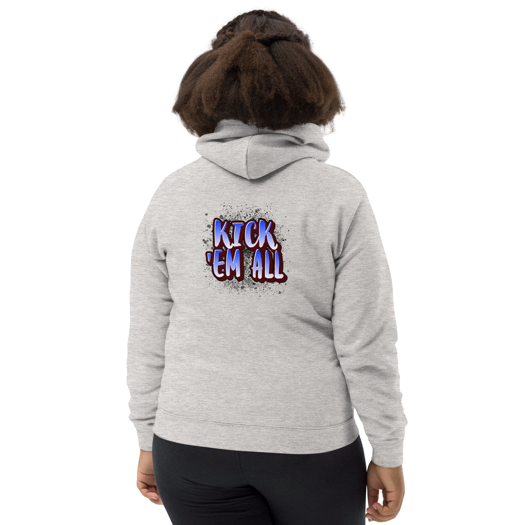 Kick'em all - Kids Hoodie (back print)