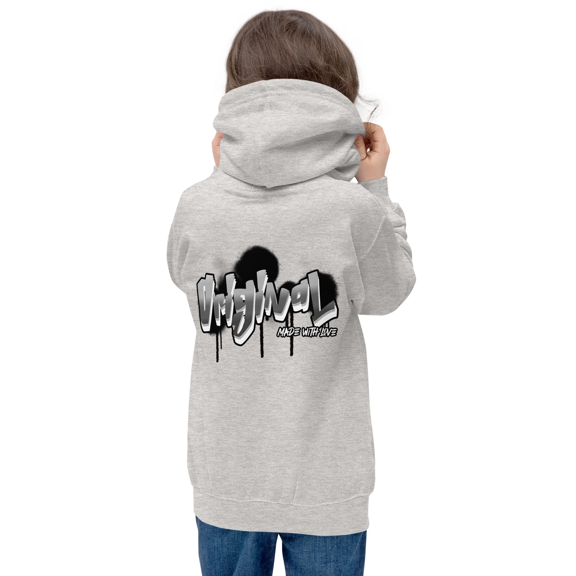 Original made with love - Kids Hoodie (back print)