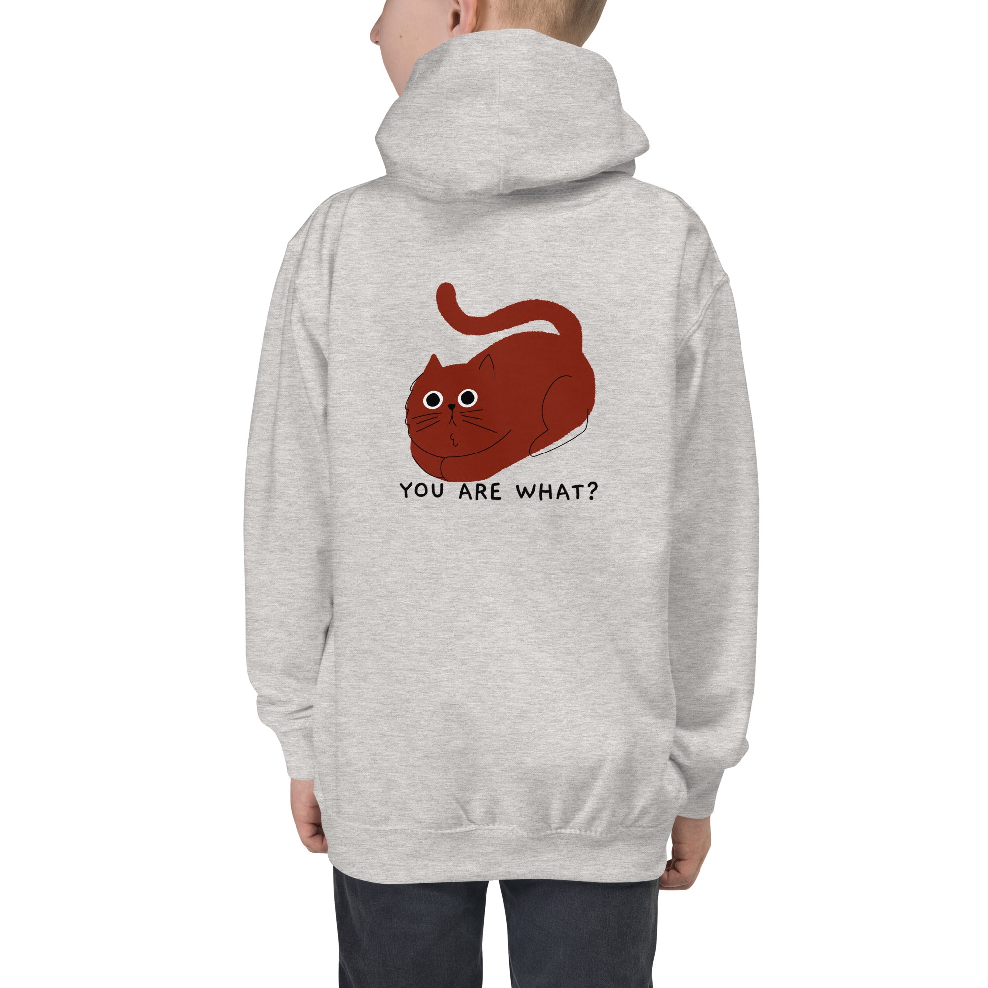 You are what? - Kids Hoodie (back print)