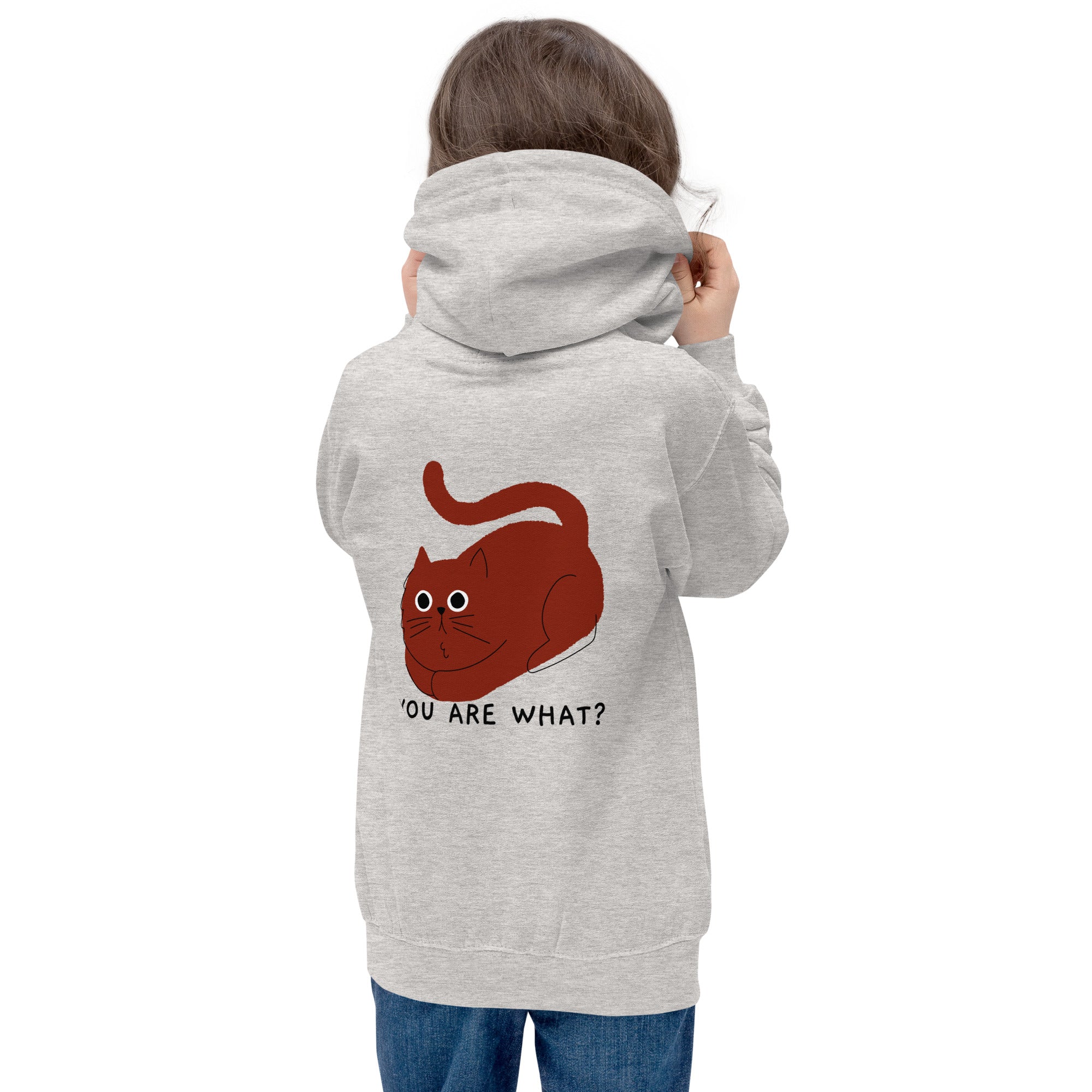 You are what? - Kids Hoodie (back print)